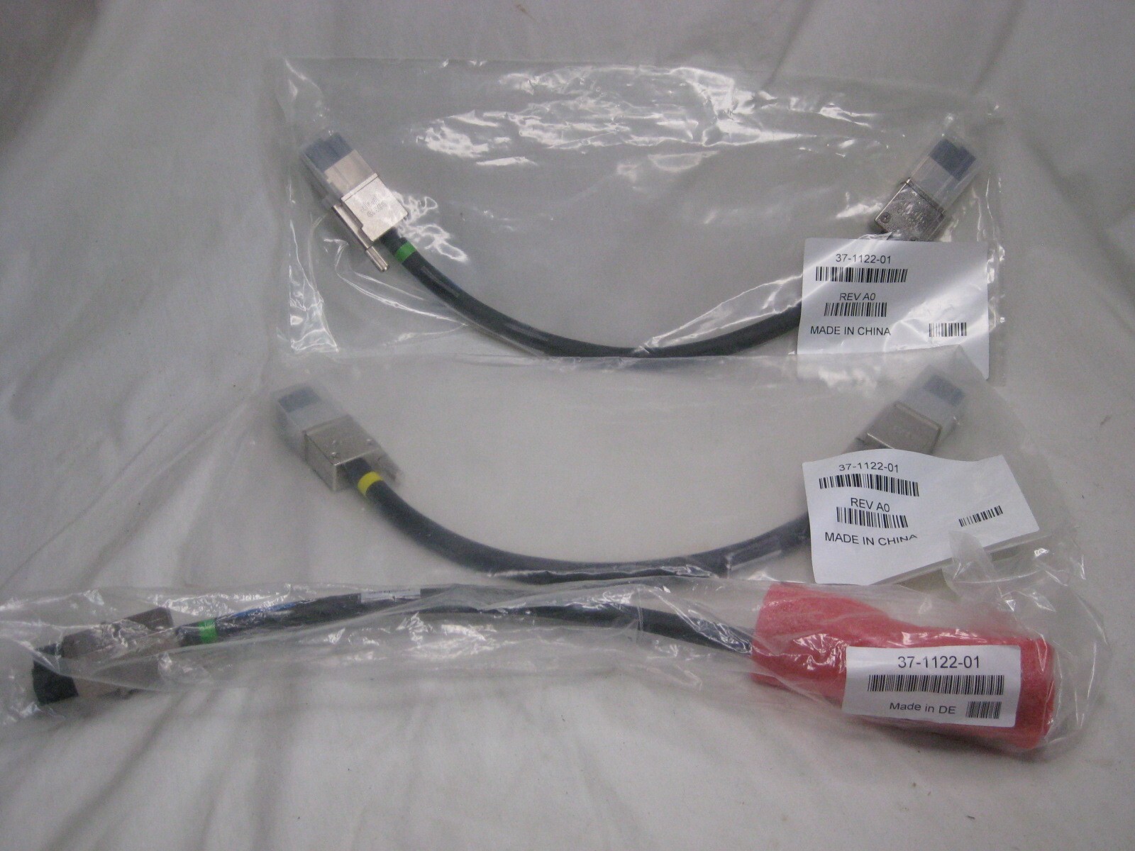 3x  37-1122-01 CISCO cables power stack cable connector lot qty. 3