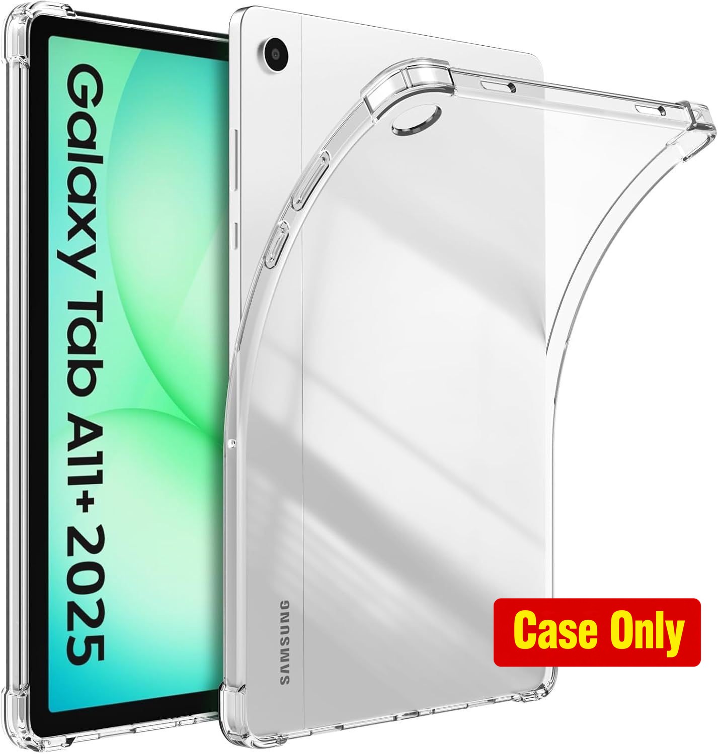 Slim Clear TPU Case for Samsung Galaxy Tab A11+ 11 Inch 2026, Lightweight Design
