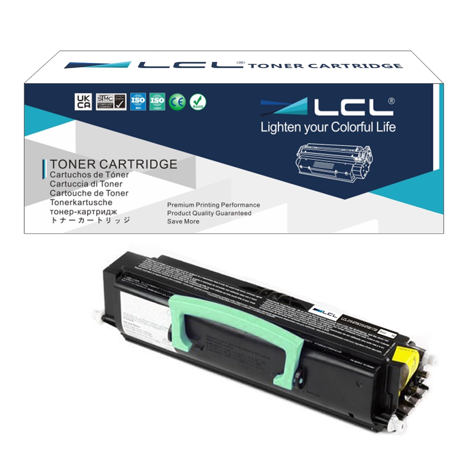 LCL Compatible Toner Cartridge Replacement for Dell 310-8701 310-8708 MW558 P...