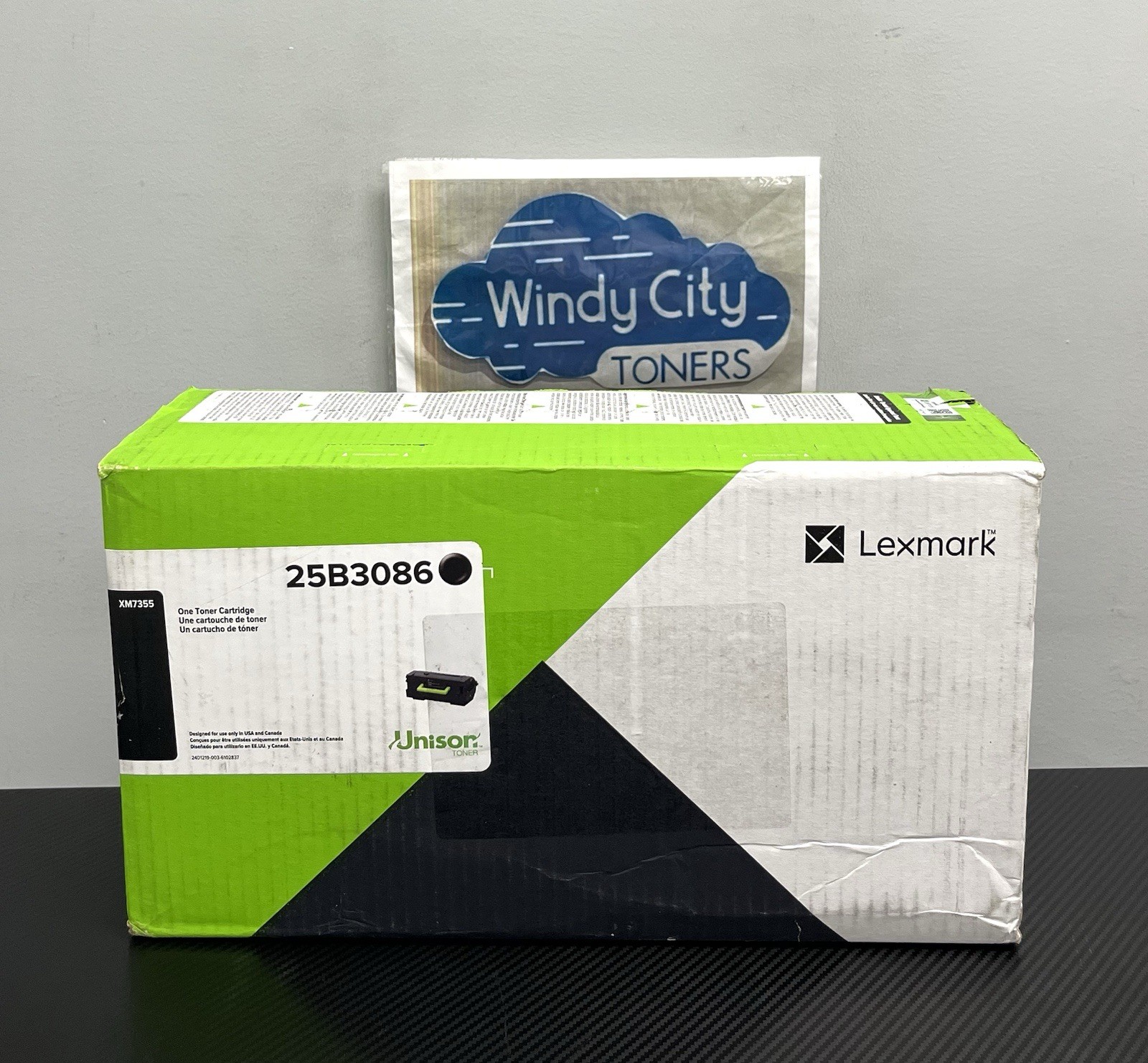 Lexmark 25B3086 Extra High Yield Black Toner 45K page For XM7355, 7365 OEM New
