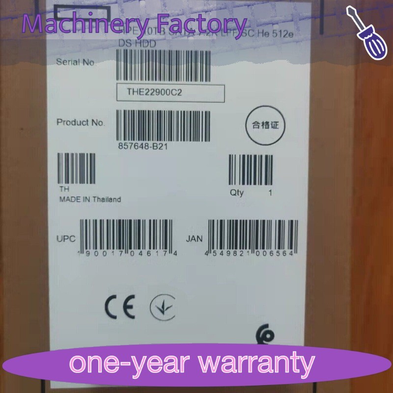 1PCS New HPE 857648-B21 857967-001 10TB SATA 6G 7.2K LFF SC 512E HDD HP Hard Dr