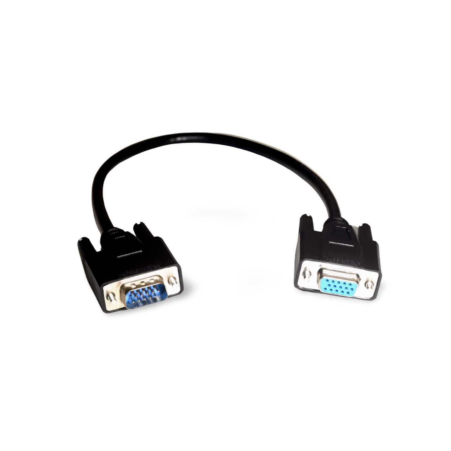 1ft Extension Monitor Cable VGA HD15 Male to Female - Black