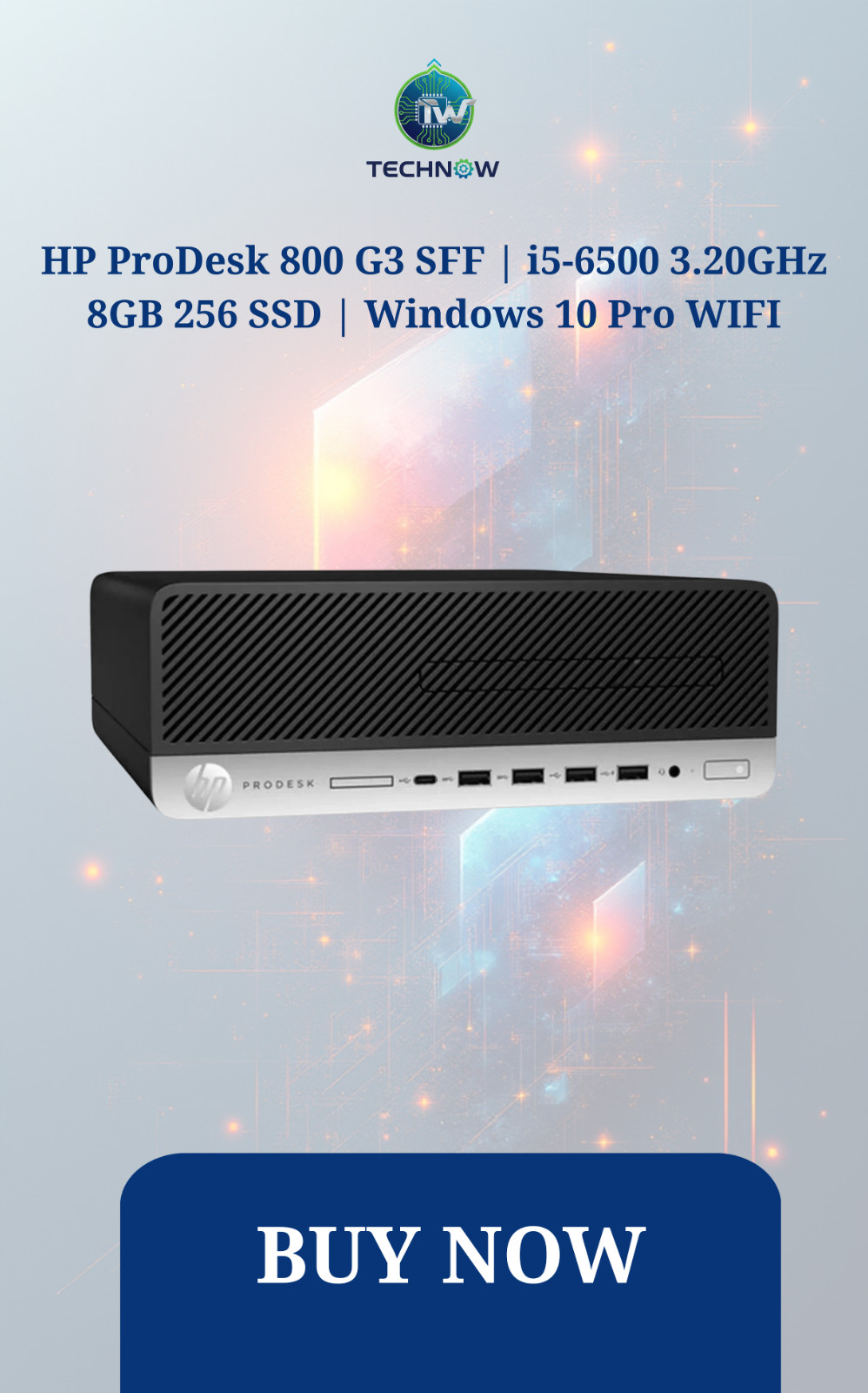 HP ProDesk 800 G3 SFF | i5-6500 3.20GHz 8GB 256 SSD | Windows 10 Pro WIFI