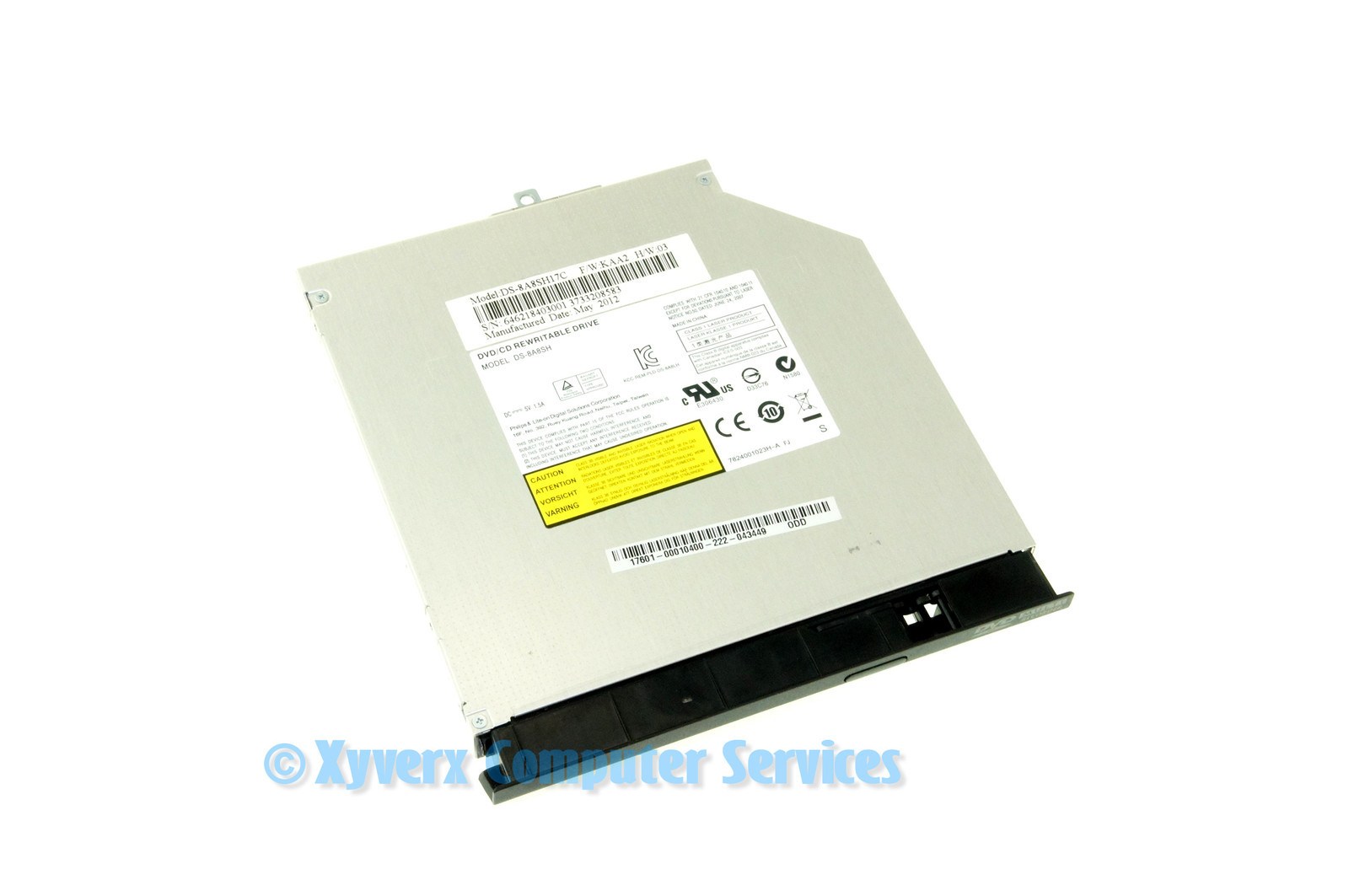 17601-00010400 DS-8A8SH GENUINE ASUS DVD DRIVE W/ BEZEL SATA X53U X53U-RB11