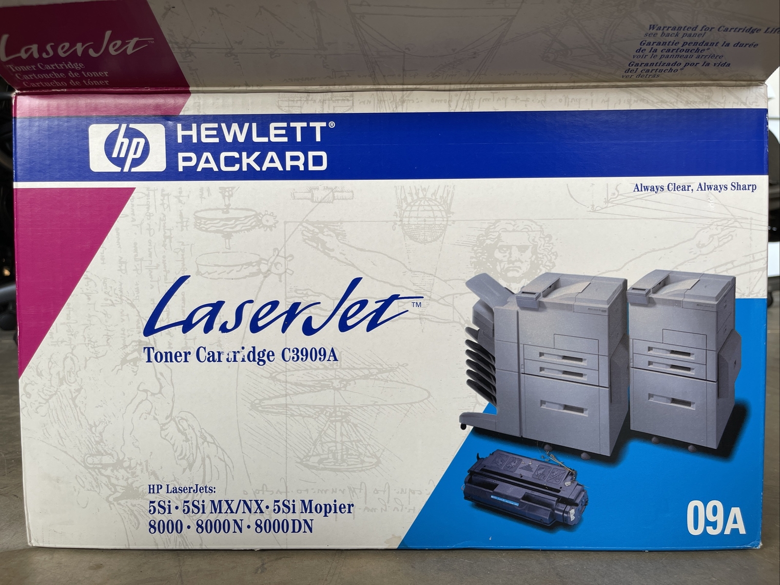 NEW HP OEM Black Toner Cartridge 09A 15K-Page 240 5Si NX 8000 C3909A 5Si 8000dn