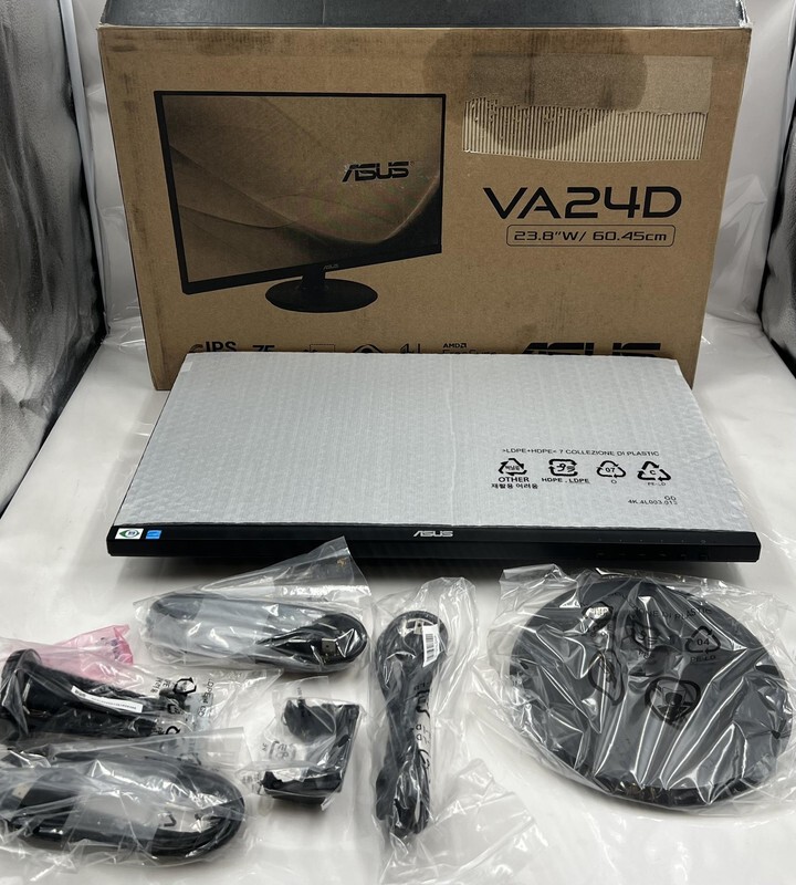 ASUS VA24D HD 23.8" 1920X1080 FREESYNC 75HZ IPS WIDESCREEN VGA HDMI MONITOR