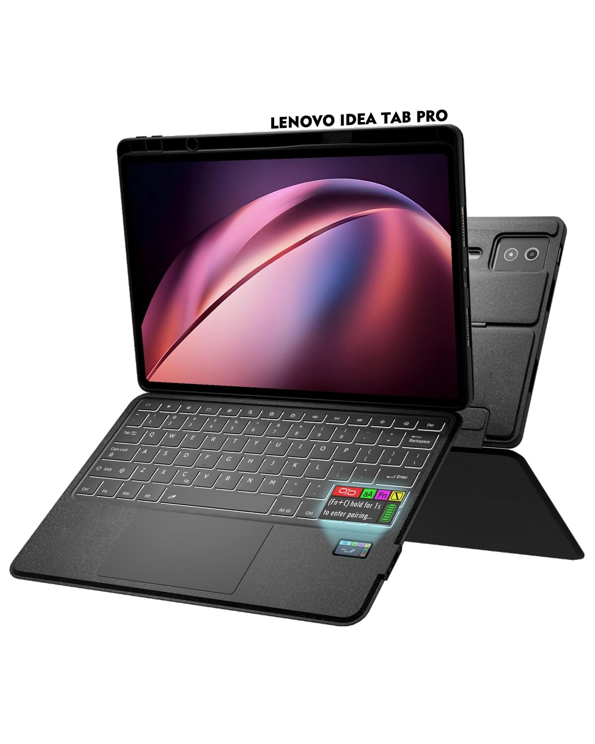 Doohoeek New Keyboard Folio w/Status Screen for Lenovo Idea Tab Pro 12.7" 202...