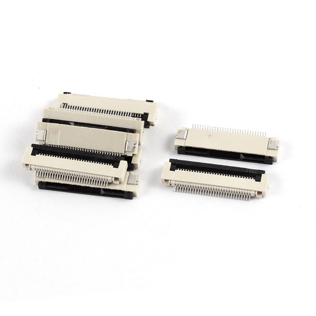 10Pcs Clamshell Type Bottom Port 30Pin 0.5mm Pitch FFC FPC Sockets Connector
