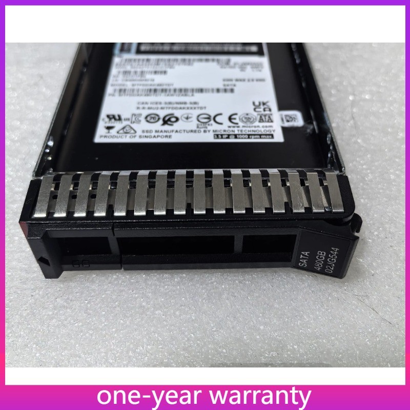 4XB7A17088 Lenovo 02JG544 ThinkSystem 2.5" 480GB SATA 6Gb Hot Swap SSD New