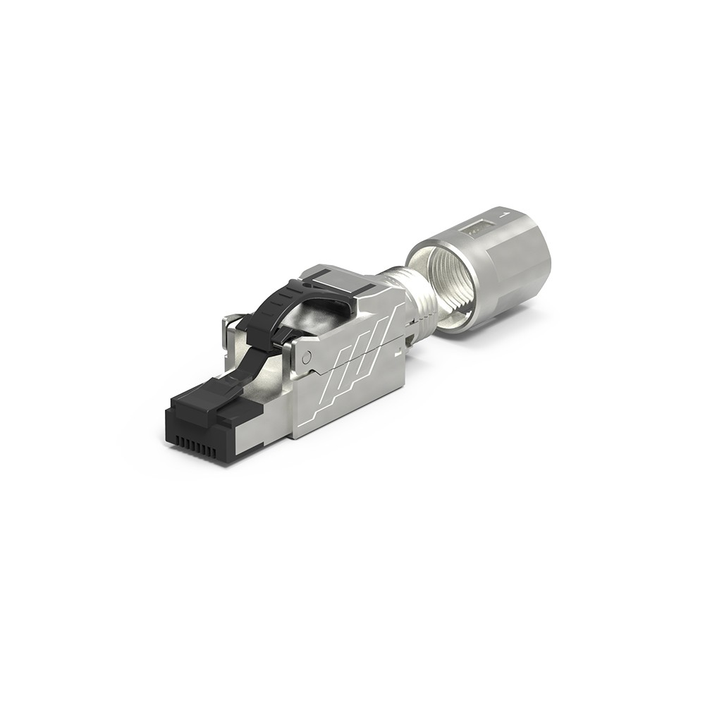 CAT8 RJ45 Tool Less Shielded Plug (Single Piece)
