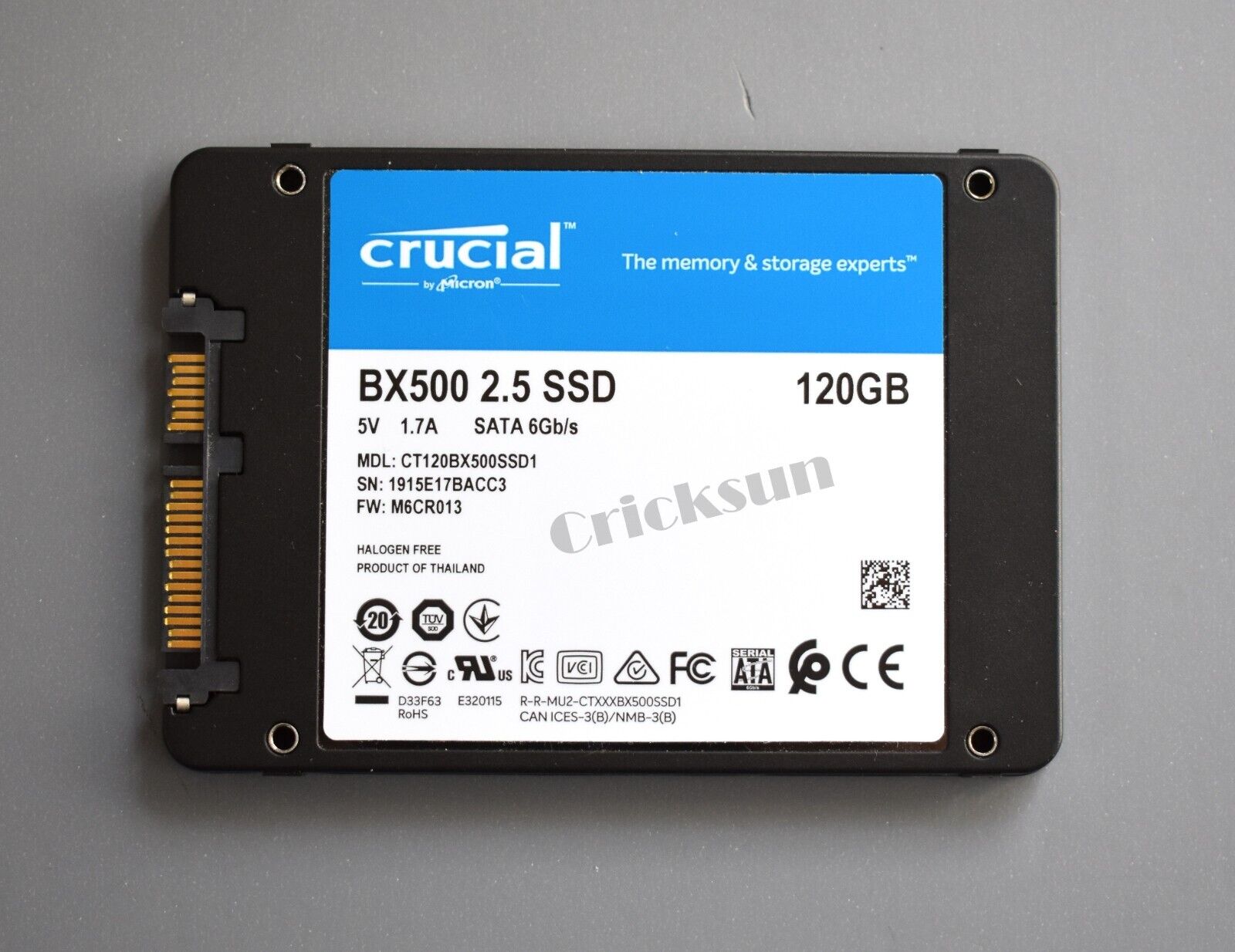 Crucial SATA 120GB BX500 2.5