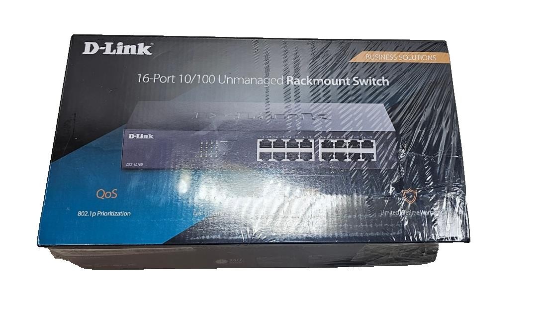 D-Link  DES-1016D 16-PortsGigabit Unmanaged Desktop Switch, Rackmountable