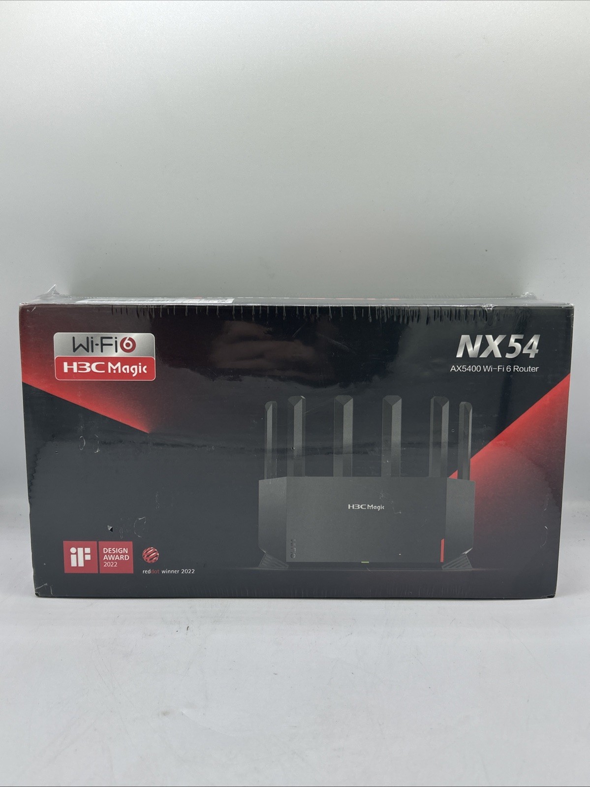 H3C Magic NX54 AX5400 Wi‑Fi 6 Wireless Router Security VPN, 3 LAN Ports, Black