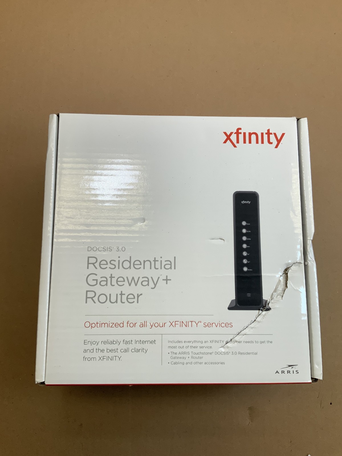 ARRIS Xfinity TG862G/CT(XB2) Dual-Band WiFi 802.11n Residential Gateway W3C