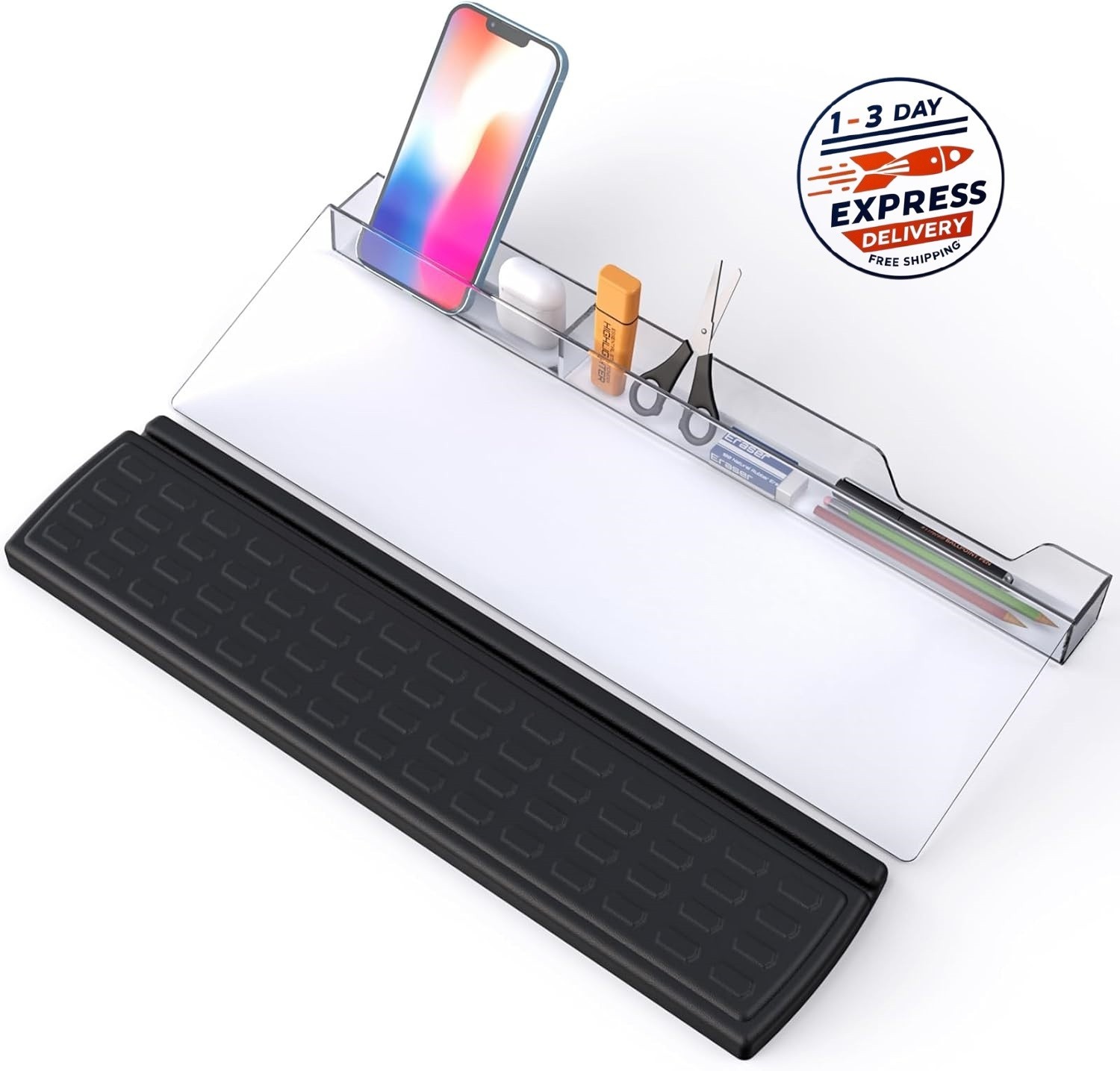 Soporte para teclado de computadora, soporte inclinado de acrílico para escribir