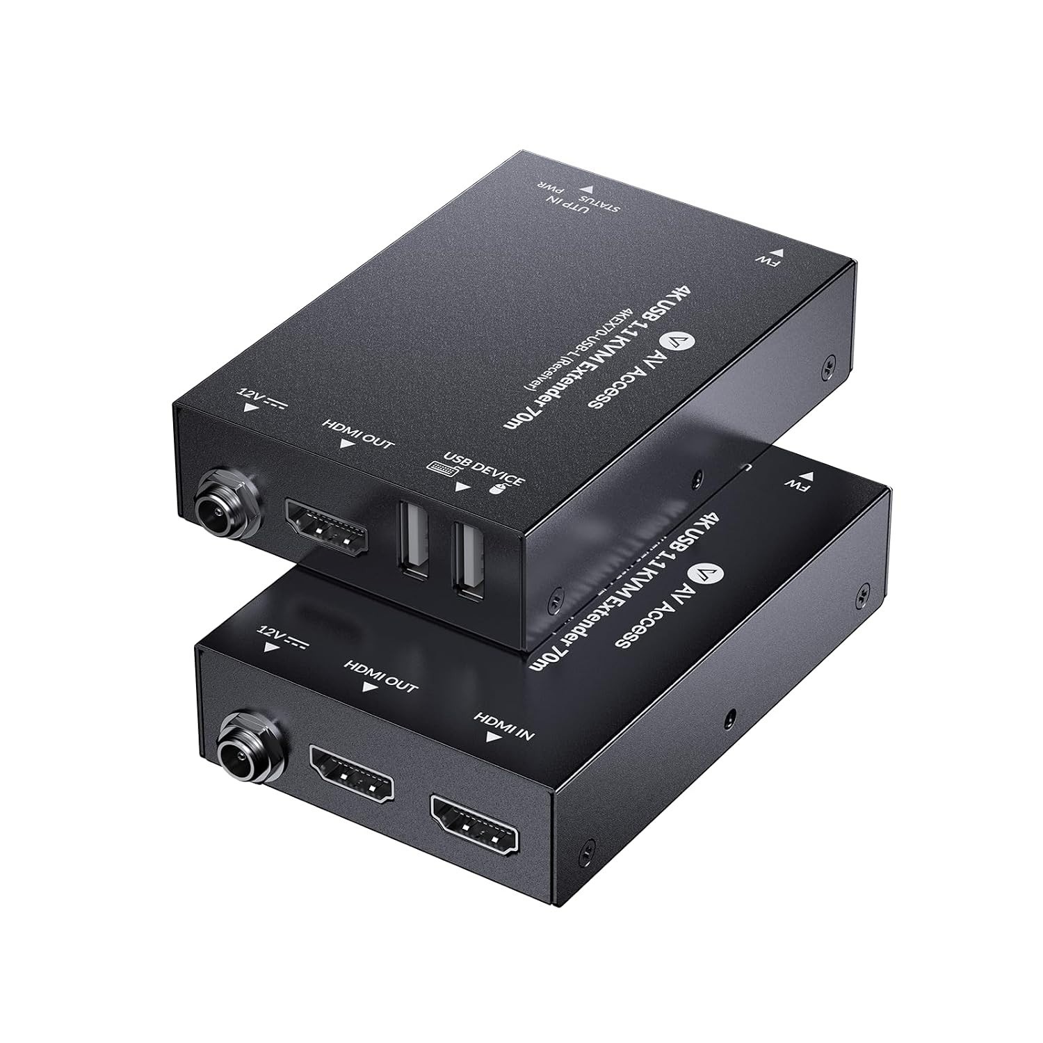 New - AV Access 4K HDMI USB KVM Extender 70m Cat6 Zero Latency HDCP EDID PoC
