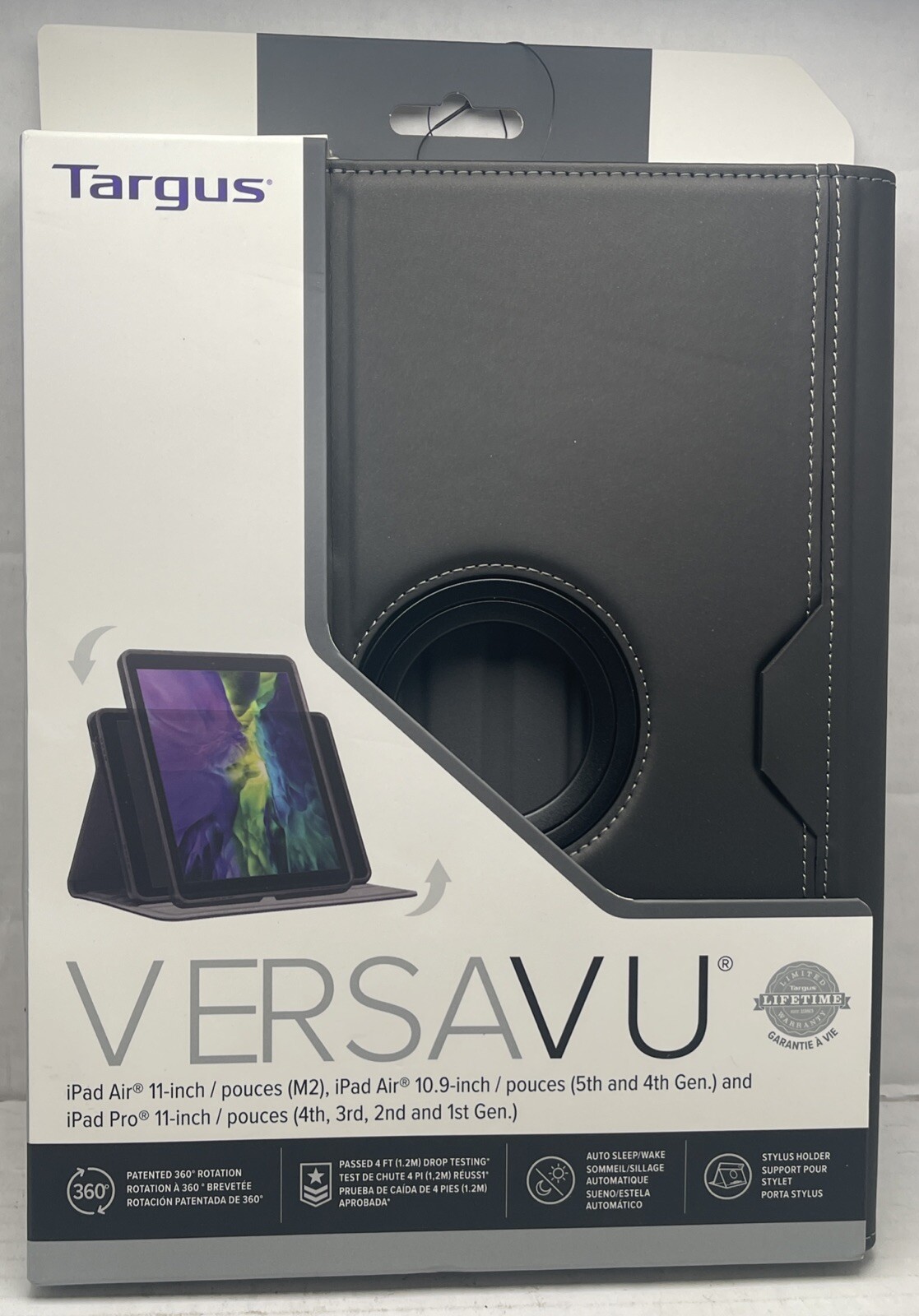 Targus W125840887 1059795 VersaVu case for iPad© Air  11 (M2), Pro (Gen 4,3, 5B3