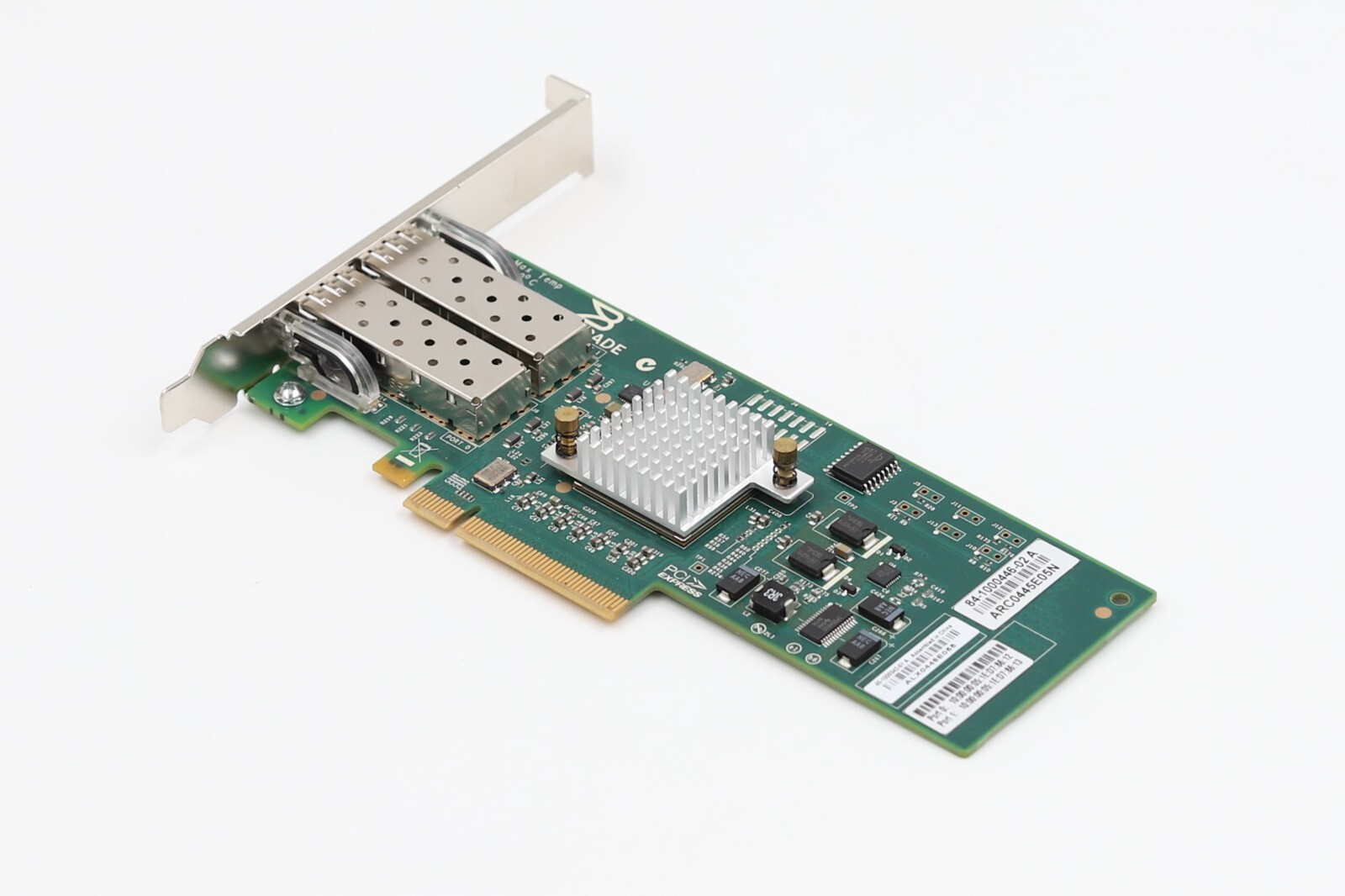 Brocade 825 Dual-port 8Gb/s PCIe FC Hot Bus Adapter P/N: 84-1000446-02 Tested