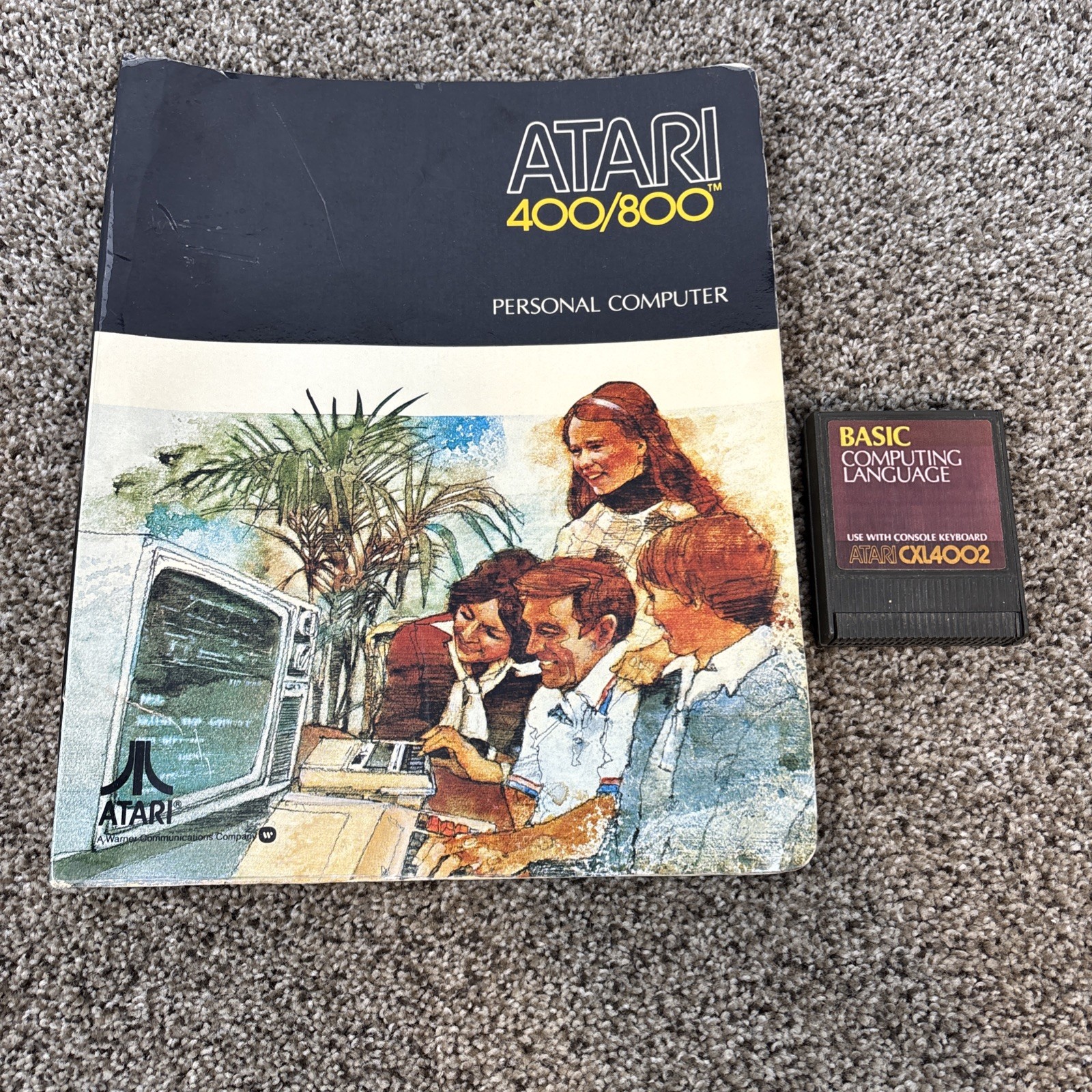 Atari 400/800 Basic Cartridge Computer Binder & Basic Reference Guides