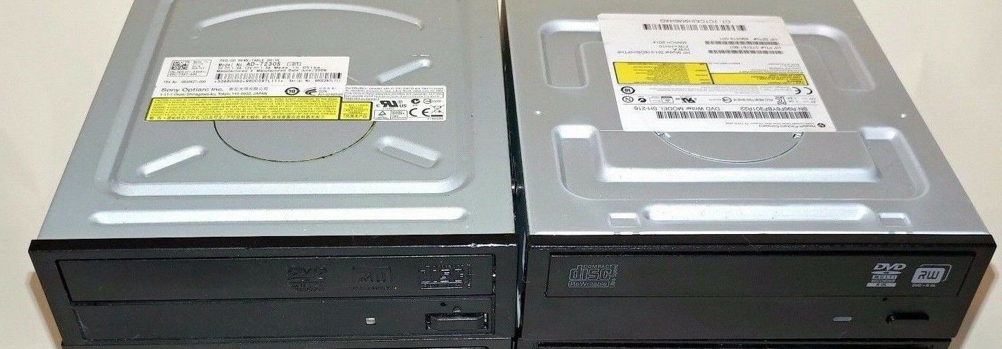 Lot x 2 IDE DVDRW/CD-RW Multi Burner + Rewriter Desktop Optical 5.25" Drives DVD