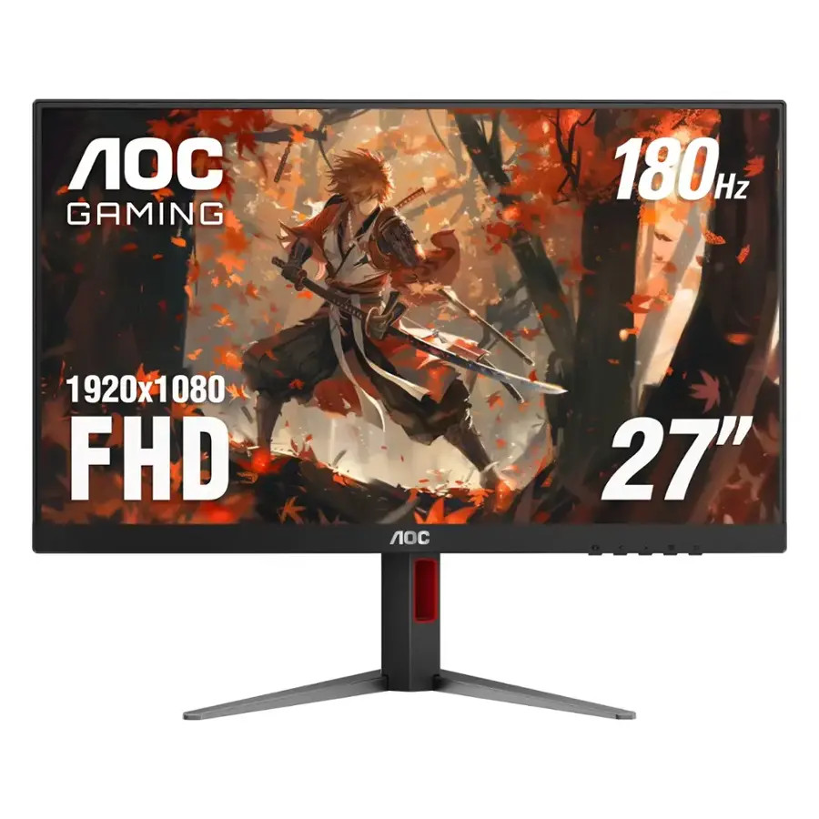 AOC - C27G4X 27" VA Curved Gaming Monitor, FHD (1920x1080), 180Hz, 0.5ms, Fre...