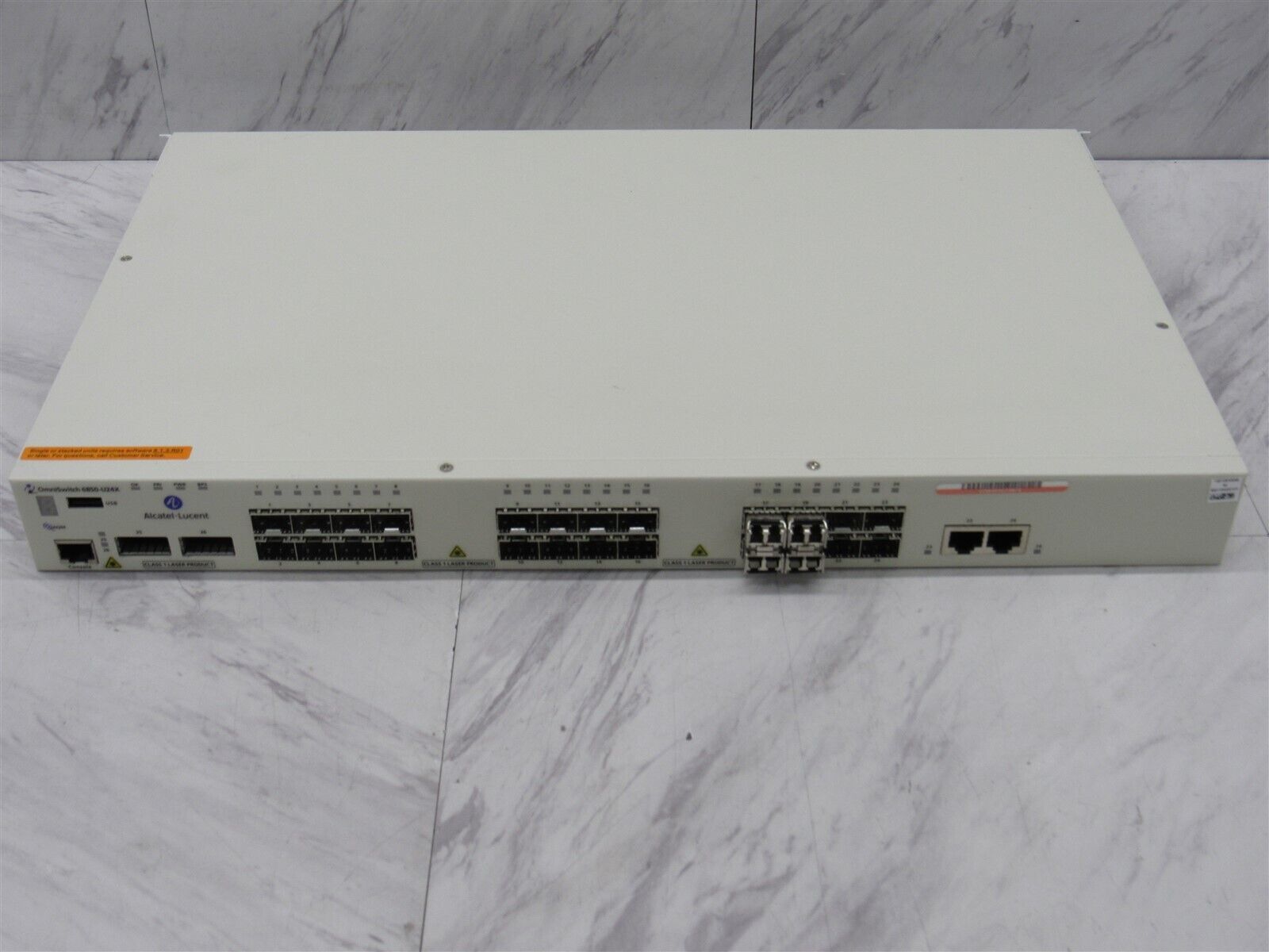 Alcatel-Lucent Omniswitch 6850-U24X 24 Port Network Switch SFP Managed Stackable
