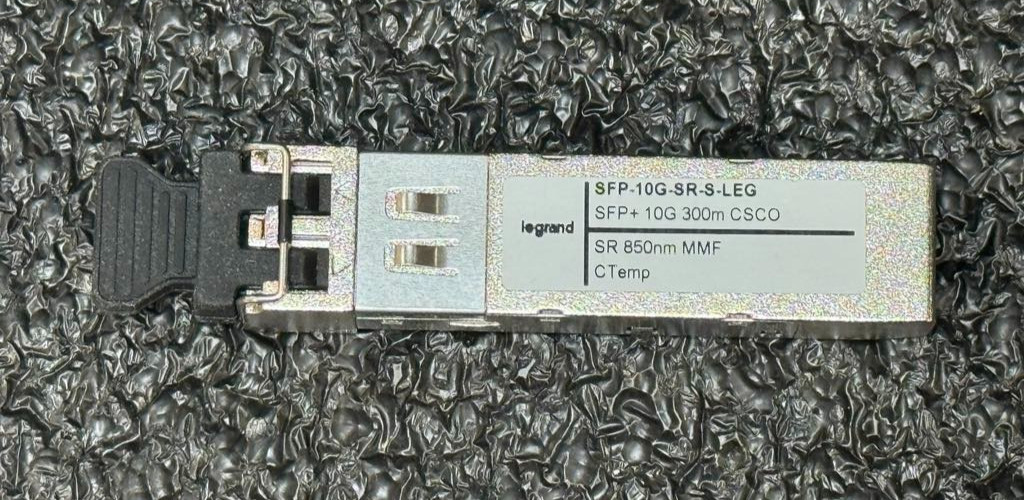 Legrand SFP-10G-SR-S-LEG SFP+10G 300m CSCO SR 850nm MMF CTemp Transceiver Module