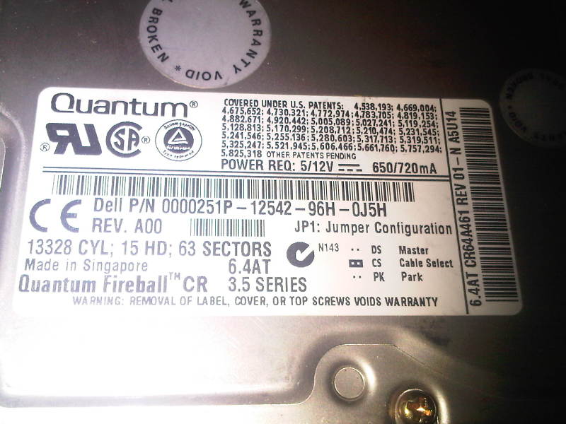 Quantum CR64A461 01-N A5U14 0251P-12542-96H-0J5h