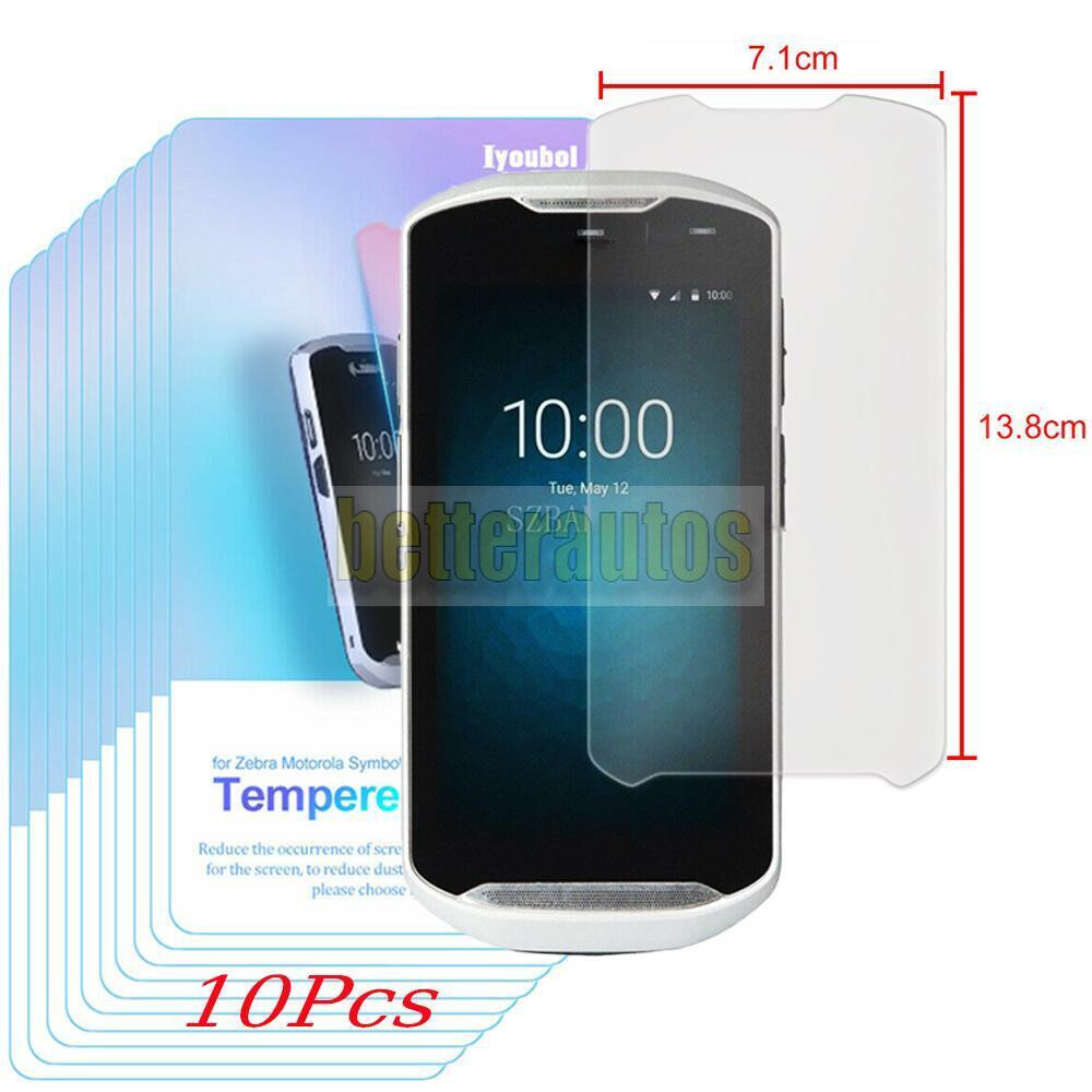 10X Tempered Glass Screen Protector for for Symbol Zebra TC51 TC510K TC56