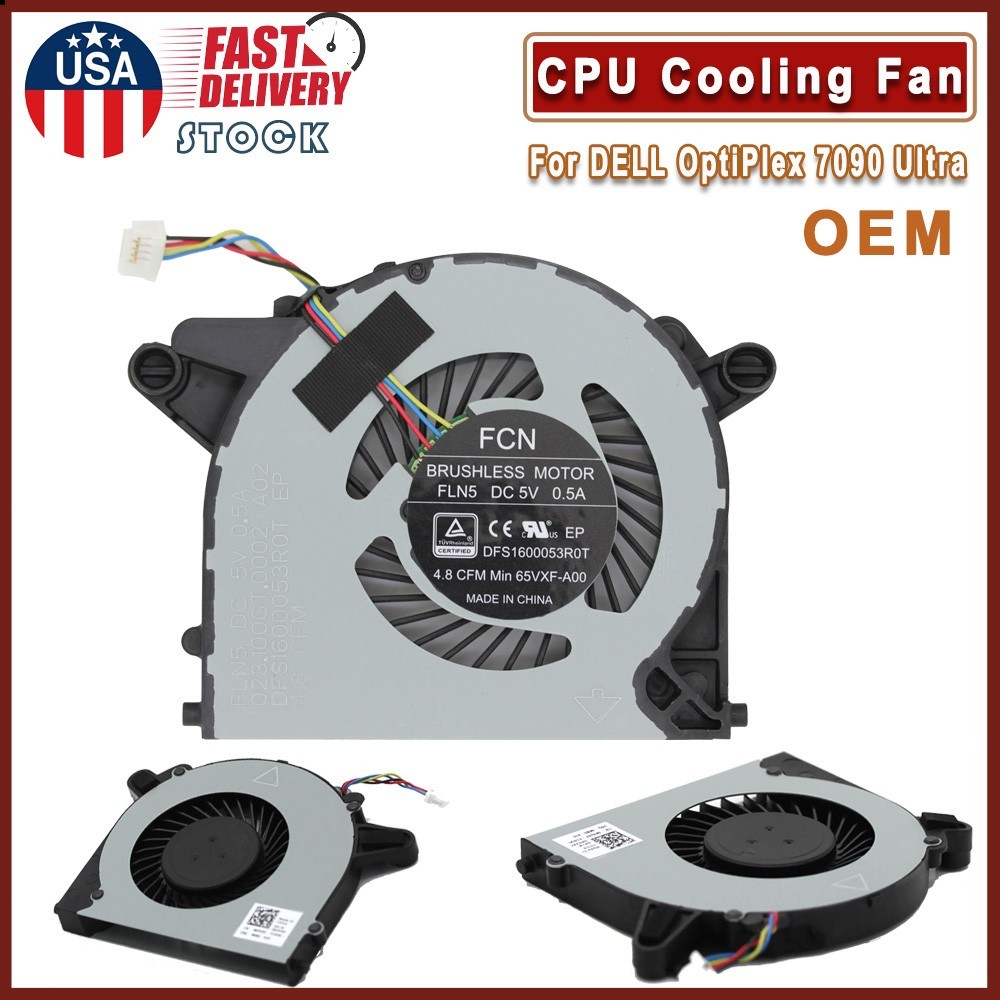 OEM CPU Cooling Fan Replacement For DELL OptiPlex 7090 Ultra ALL IN ONE 65VXF