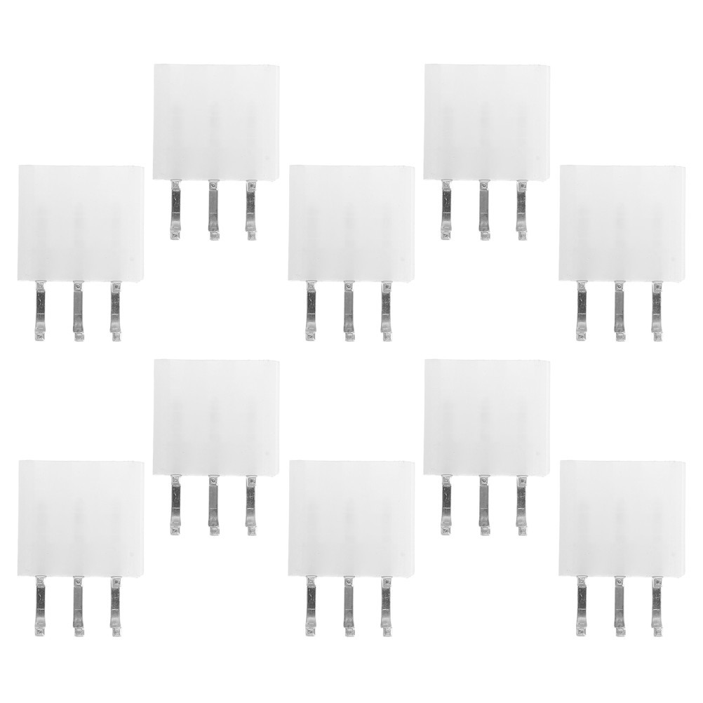 Reusable 6 Pin Pcie Connector White Plastic Alloy Power Socket for GPU