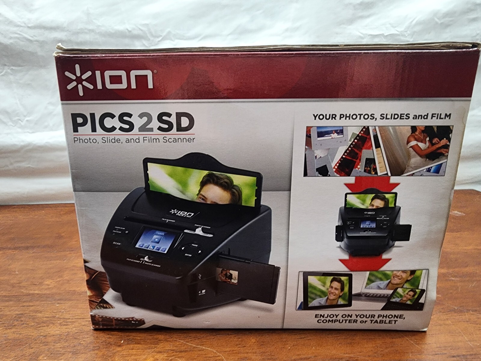 ION Audio Pics 2 SD Photo, Slide & Film Scanner NEW IN OPEN BOX