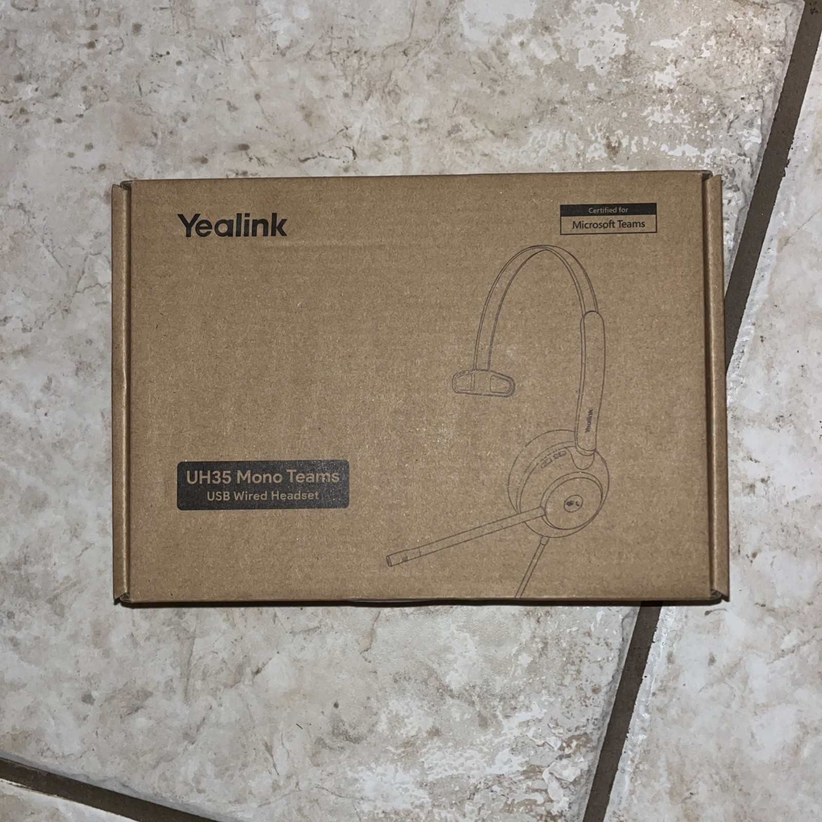 Yealink UH35 Mono Teams USB Headset with Mic & Noise Cancelling USB-C/A 1308165