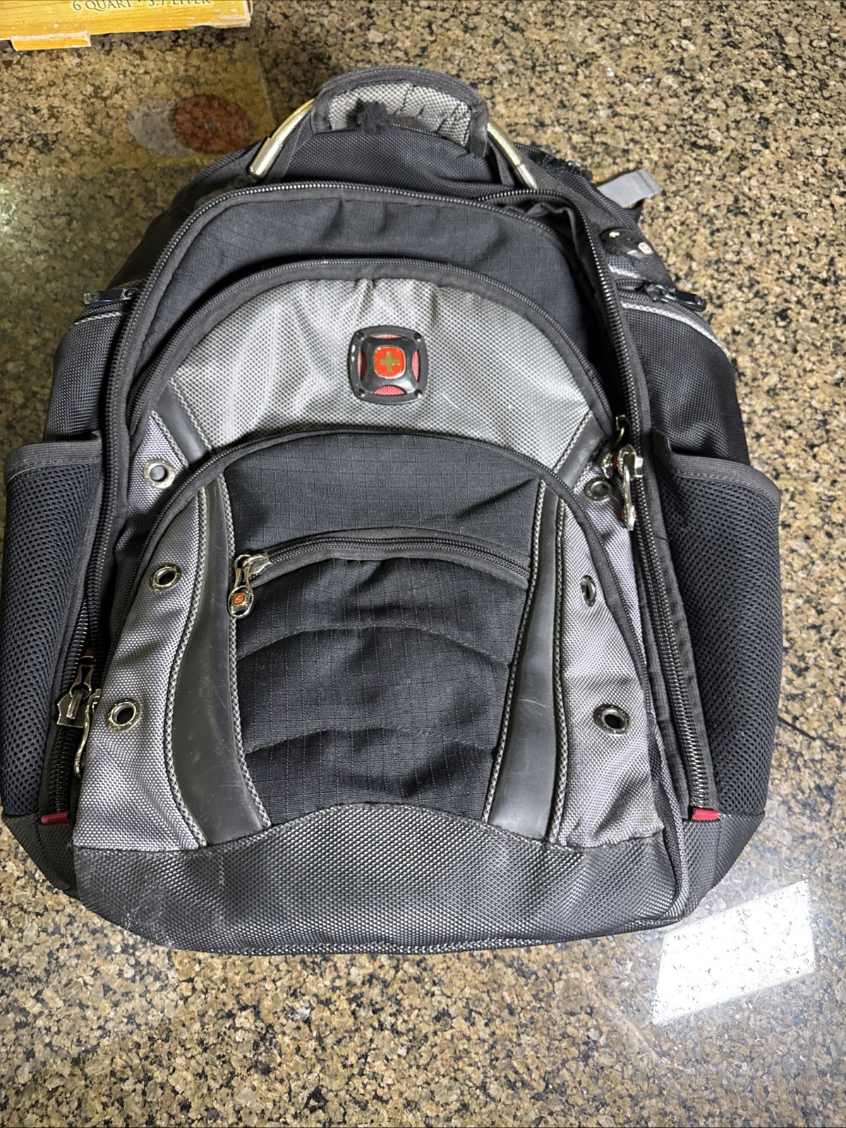 Swiss Gear Uline 16" Laptop Backpack Wenger Synergy - Black/Gray/Red ✅