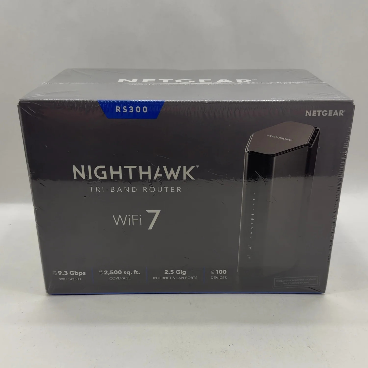 New NETGEAR Nighthawk RS300 WiFi 7 RS300-100NAS Tri-Band Router