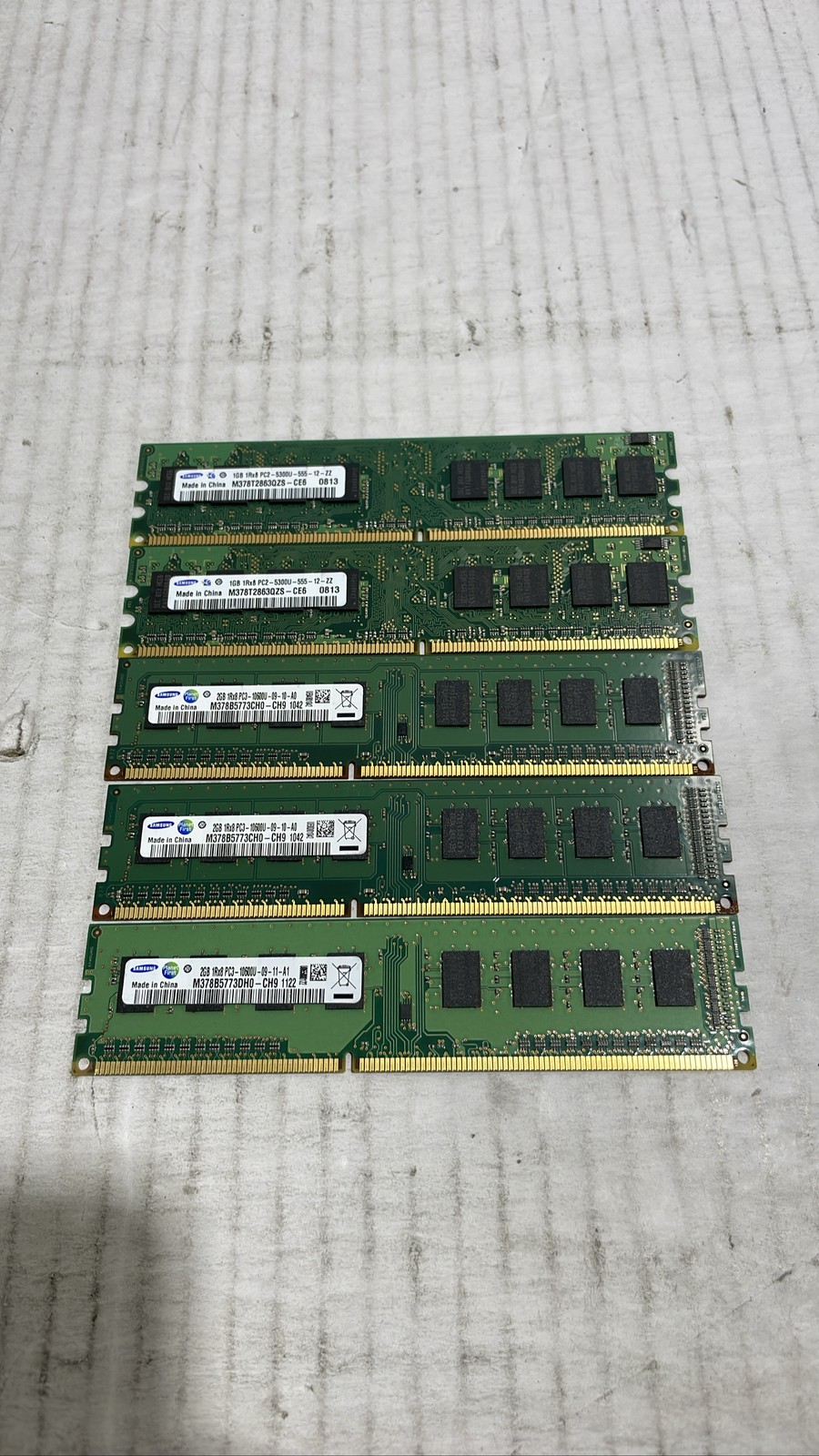 Samsung M378T2863QZS-CE6 M378B5773CH0 PC2 PC3 DDR2 DDR3 Desktop RAM Lot 5
