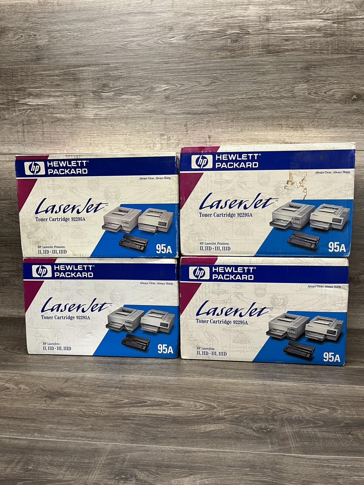 Lot of (4) OEM Hewlett Packard LaserJet 92295A (BLACK) Toner Cartridge HP 95A