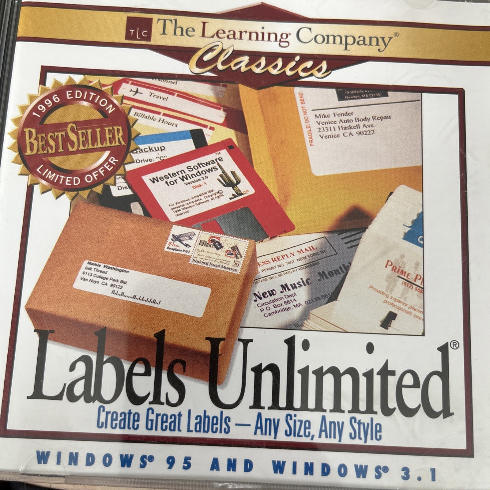 Labels Unlimited Learning Company Classics CDROM