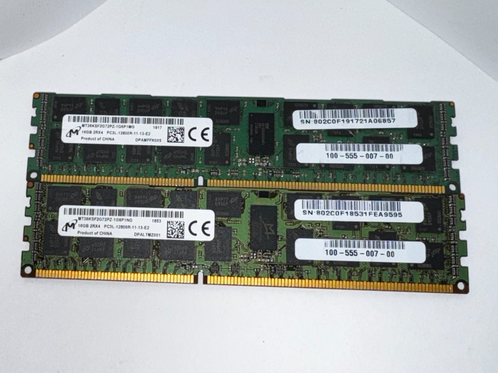 Micron 16GB (1x16GB) PC3-12800 (DDR3-1600) DIMM Memory