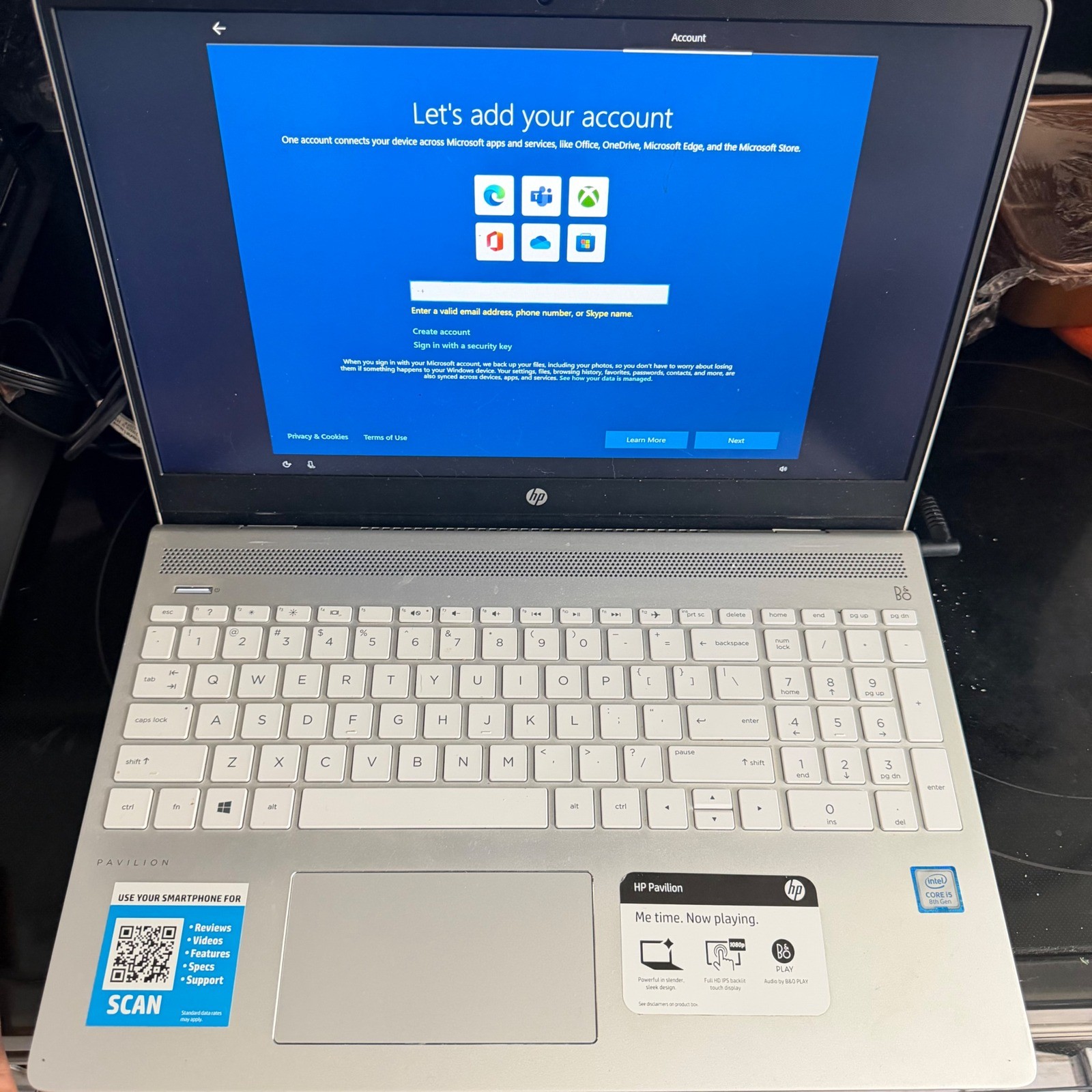 HP Pavilion 15-ck075nr Laptop i5-8250U 8th Gen 15.6in FHD Touch Silver