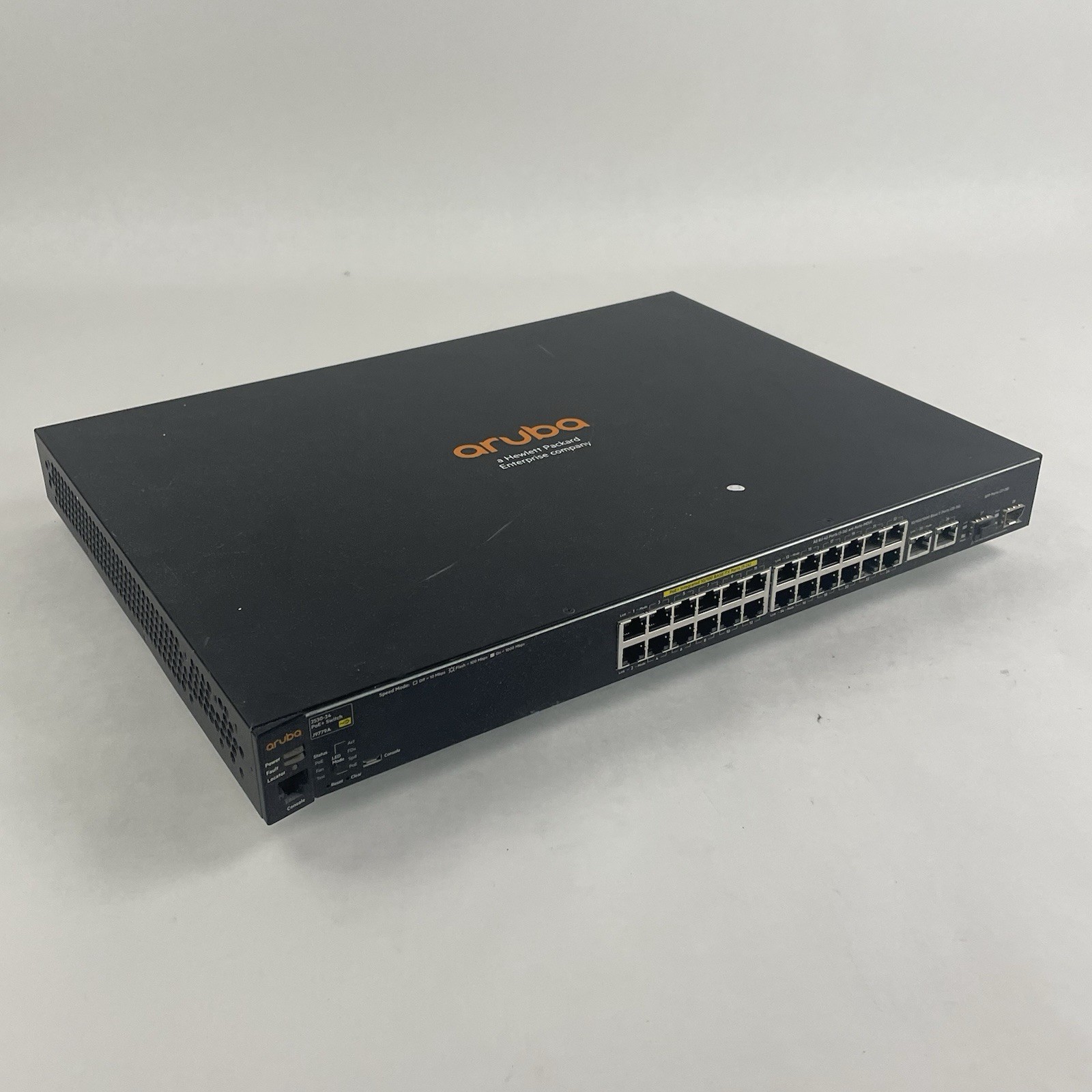 HP J9779-60101 Aruba 2530 24 PoE+ Network Switch Tested & Reset