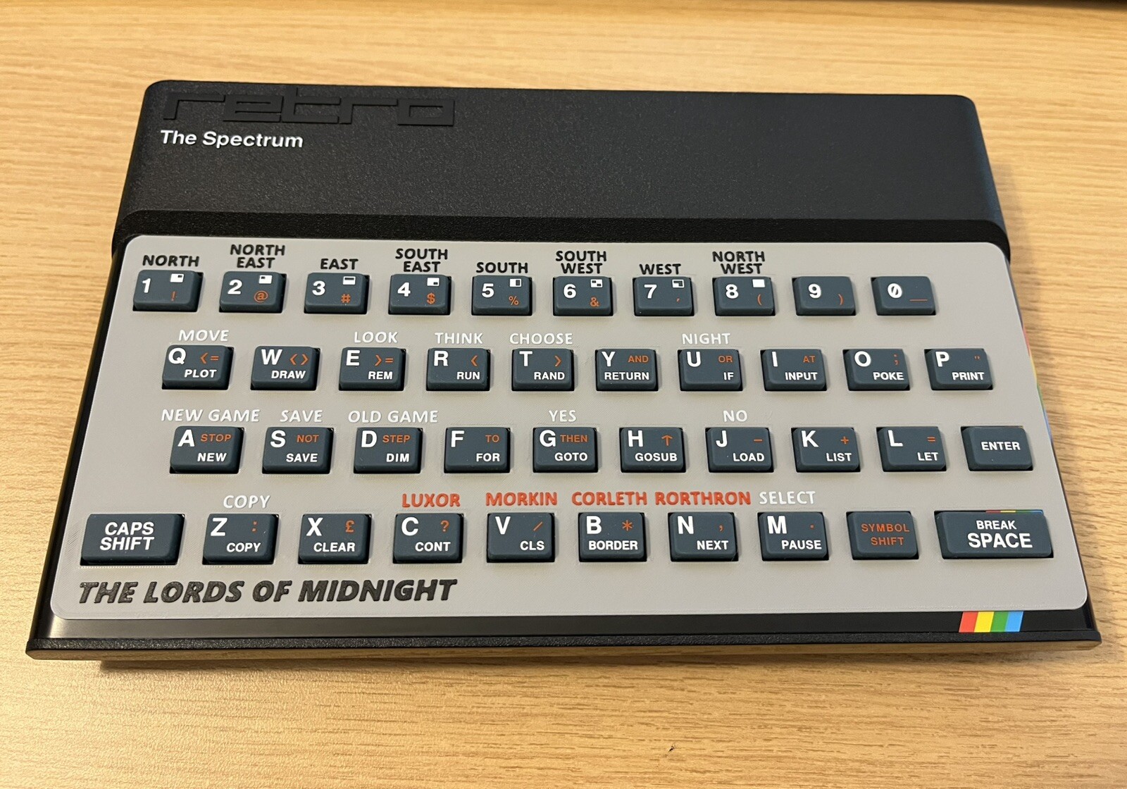 The Lords of Midnight - Keyboard Overlay - ZX Spectrum / The Spectrum