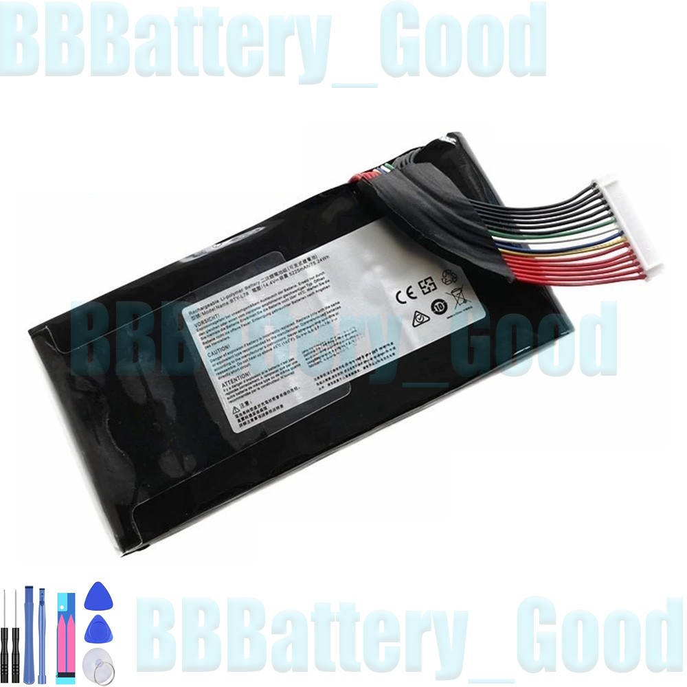 ETESBAY BTY-L78 11.1V 5225mAh Laptop Battery Replacement For MSI GT62 GT62VR