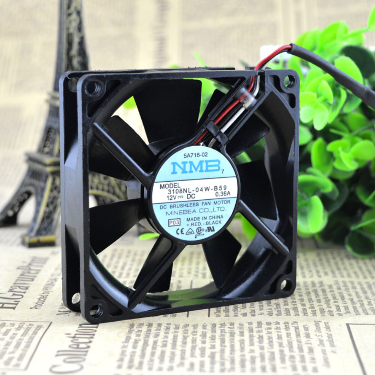 NMB 3108NL-04W-B59 8020 12V 0.36A 8cm Inverter Chassis Cooling Industrial Fan