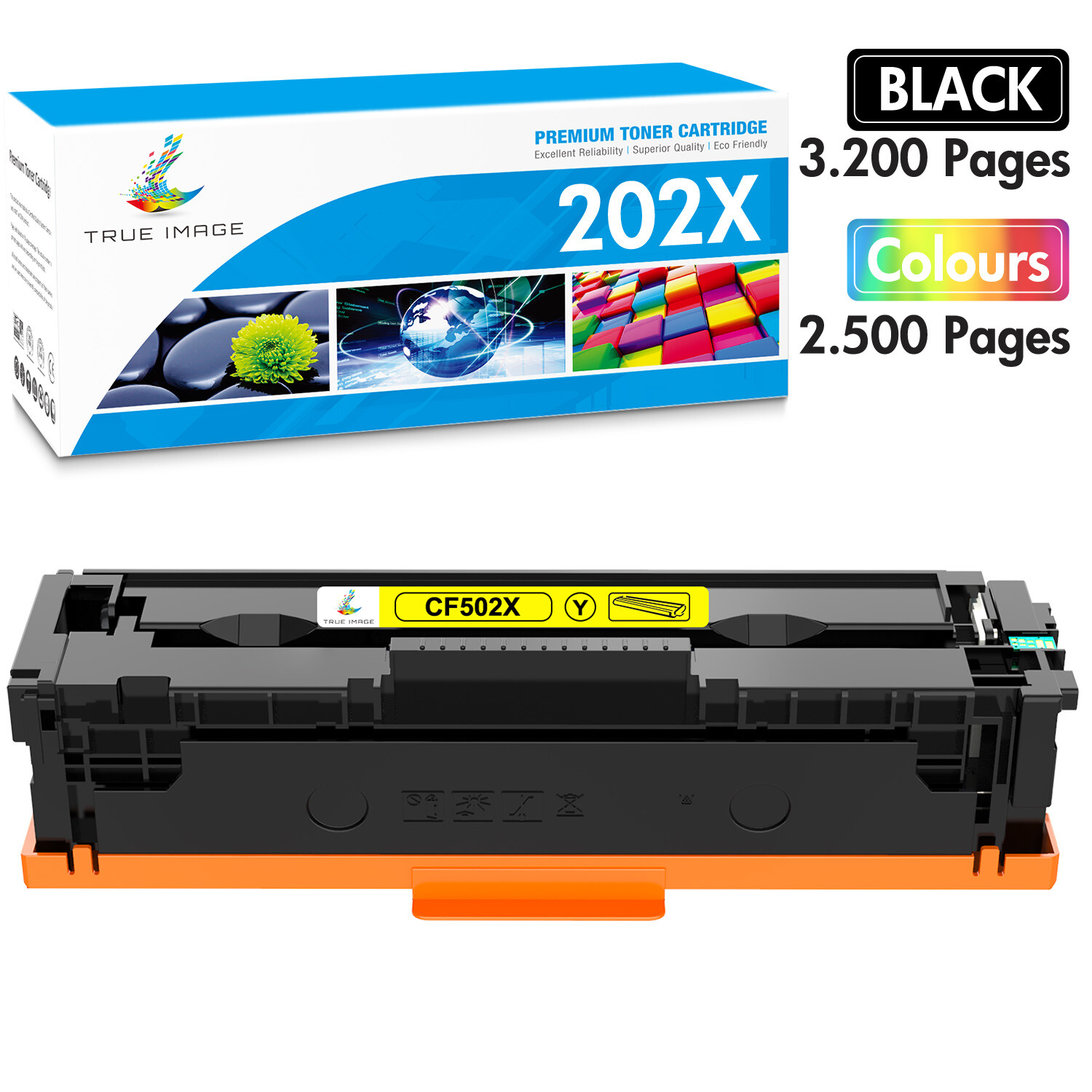 202X CF500A CF500X Set Toner for HP Color LaserJet Pro M254dw M281dw M281dn