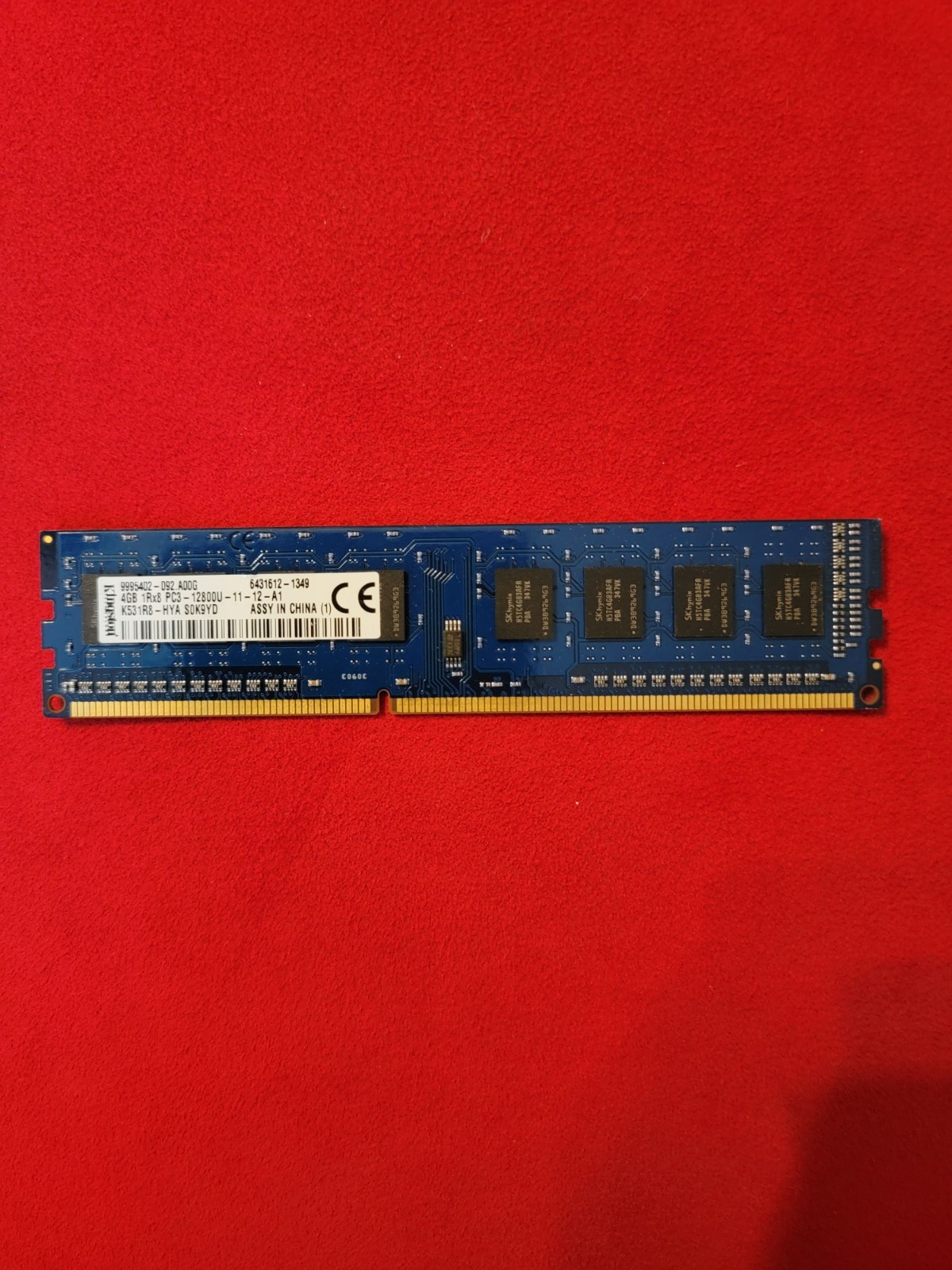 Kingston 4GB DDR3 1600MHz PC3-12800U Desktop RAM (K531R8 HYA) **AS IS**
