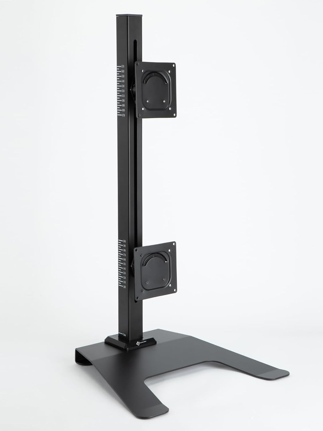 Adjustable Vertical Dual Monitor TV Desktop Mount Stand Tilt Swivel Fits 13- 27"