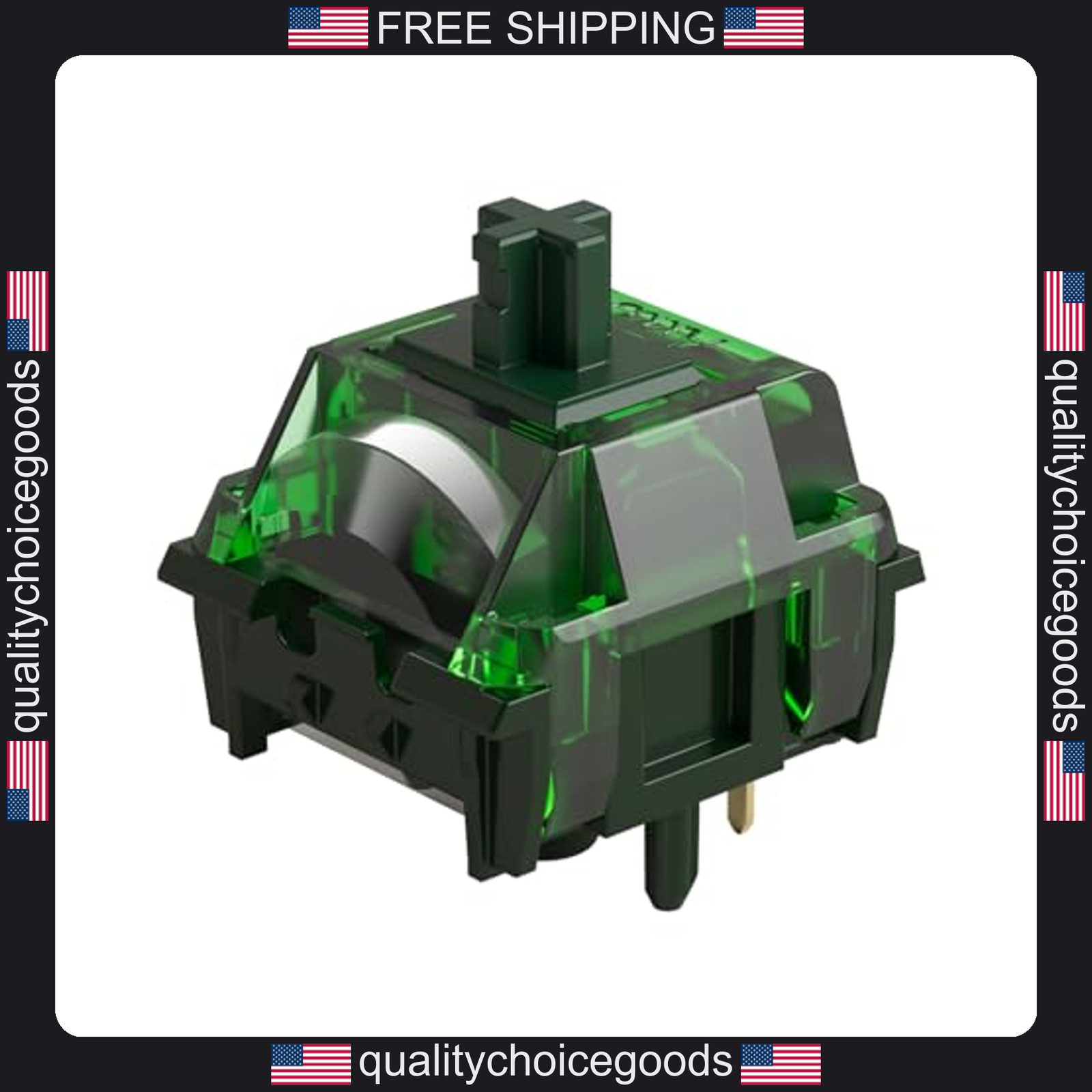 Mechanical Keyboard Switches 45 Pack Green Fog Heavy Linear 60g Pre-Lubed RGB