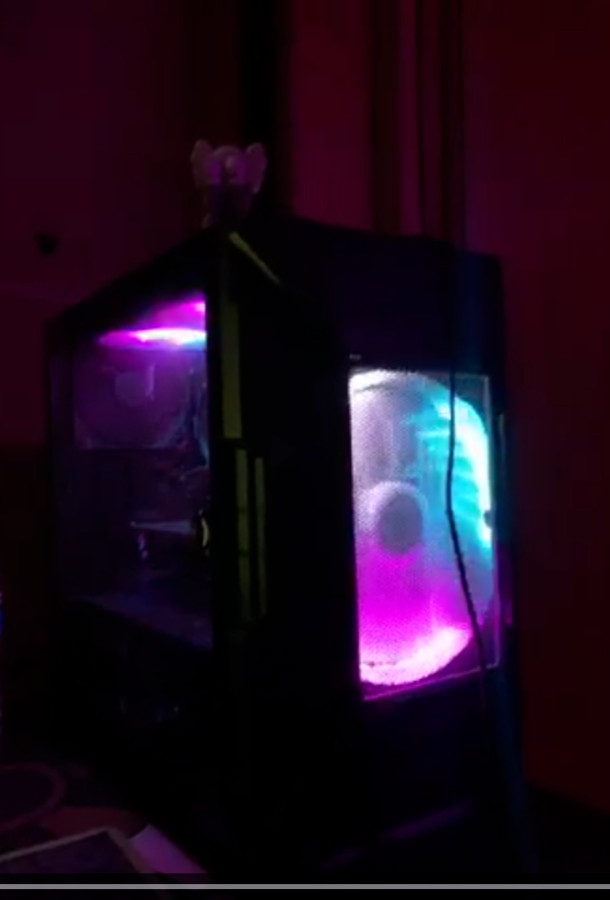 budget cheap gaming custom pc, black, led lights, gaming, fast, hi-speed, money 
