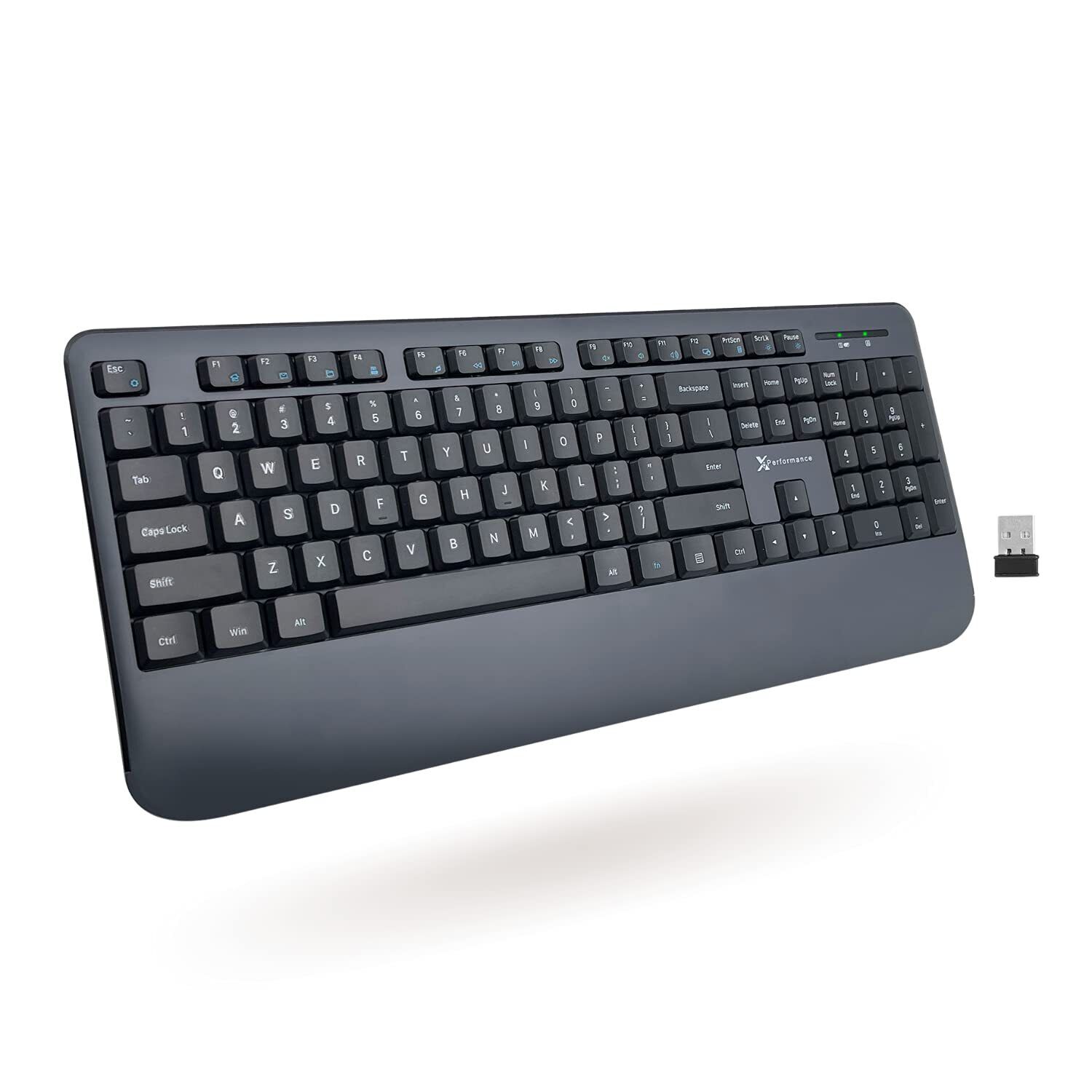X9 Ergonomic Wireless Keyboard with Wrist Rest - Comfort Meets Productivity -...